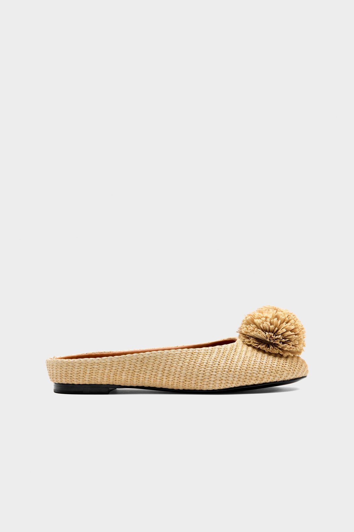 Pom Pom Riad Mule In Natural