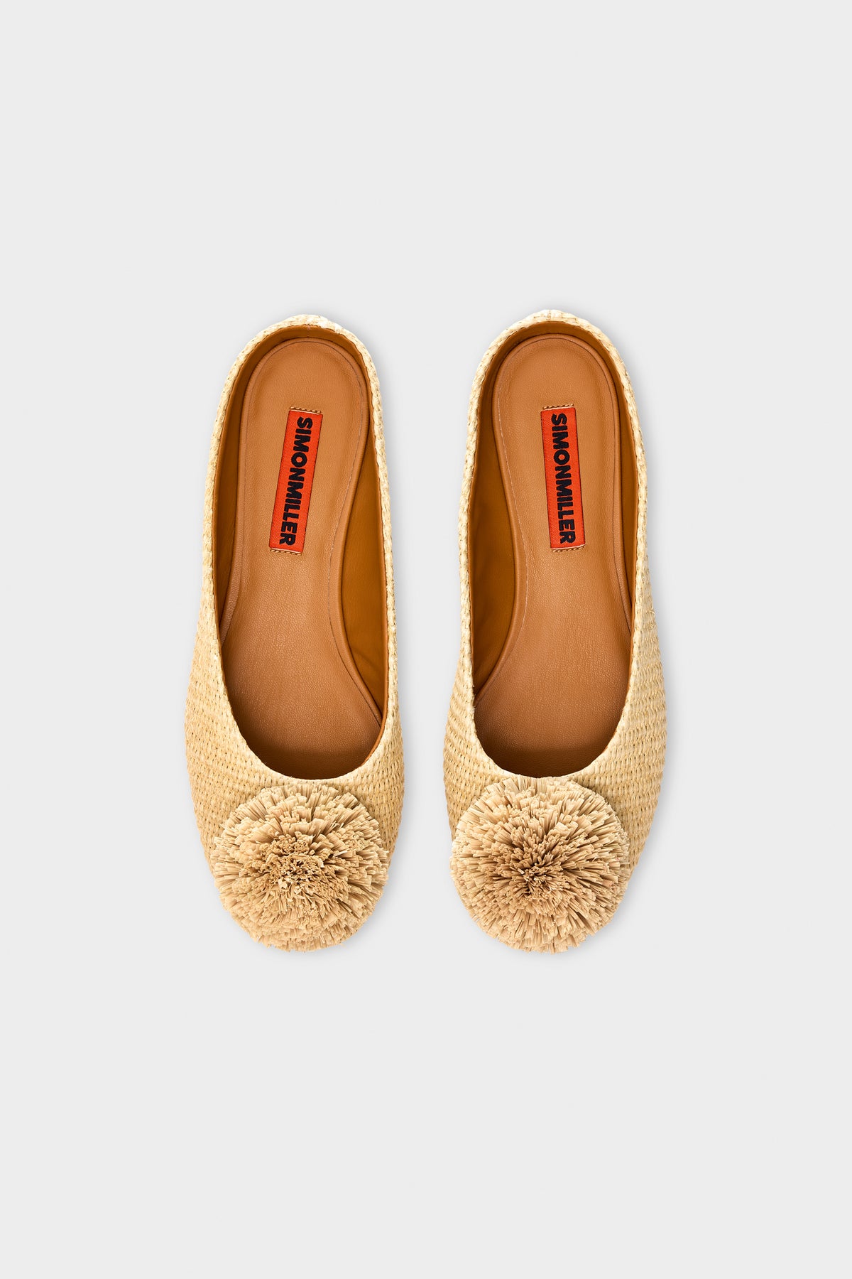 Pom Pom Riad Mule In Natural