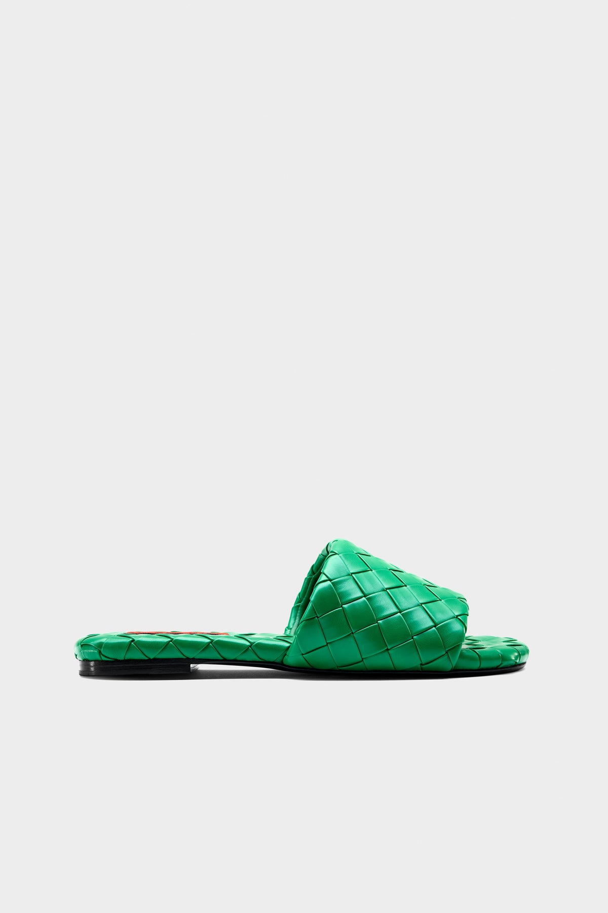 Woven Salerno Sandal In Gummy Green