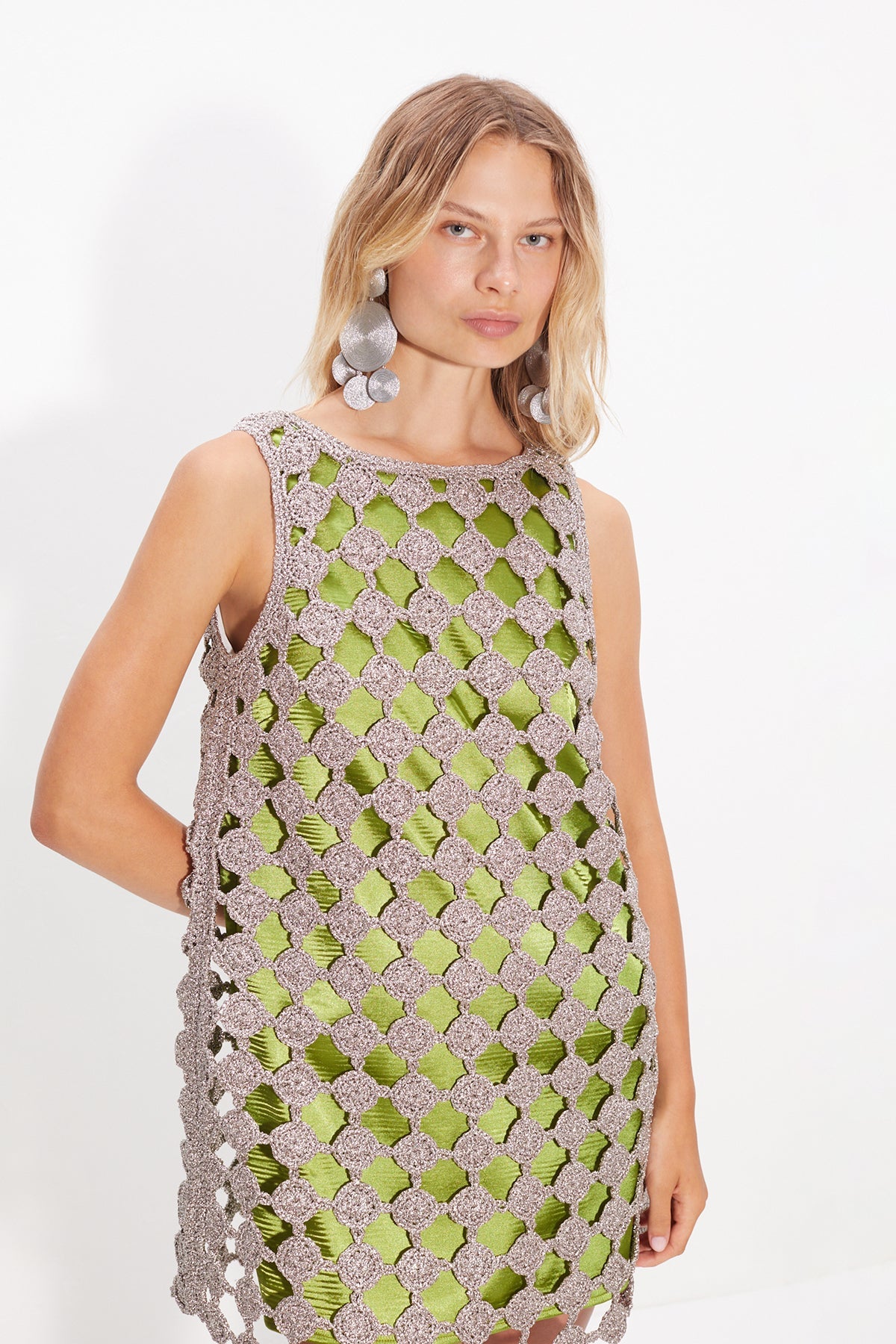 Sina Crochet Mini Dress