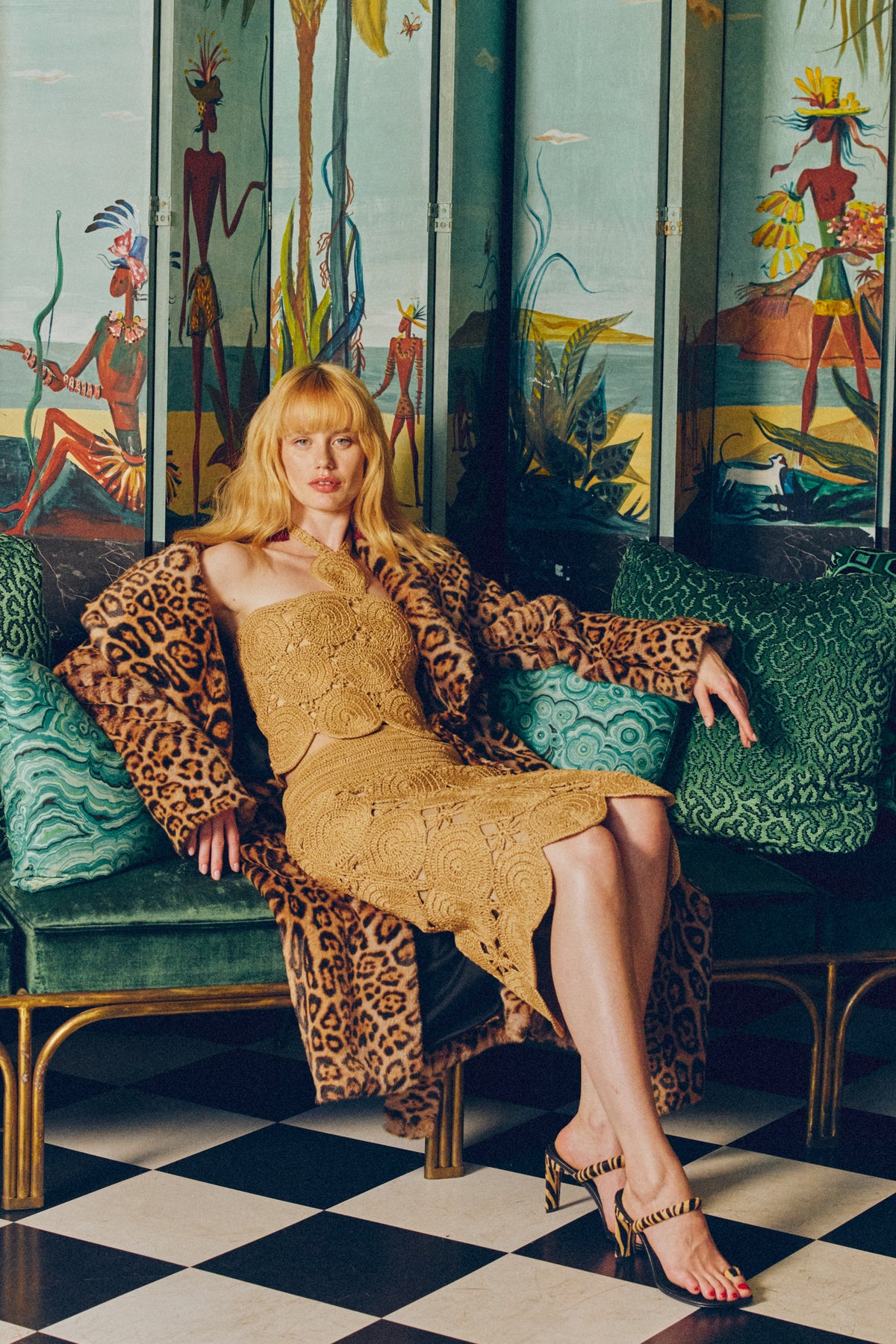 Beep Beep Midi Skirt In Natural