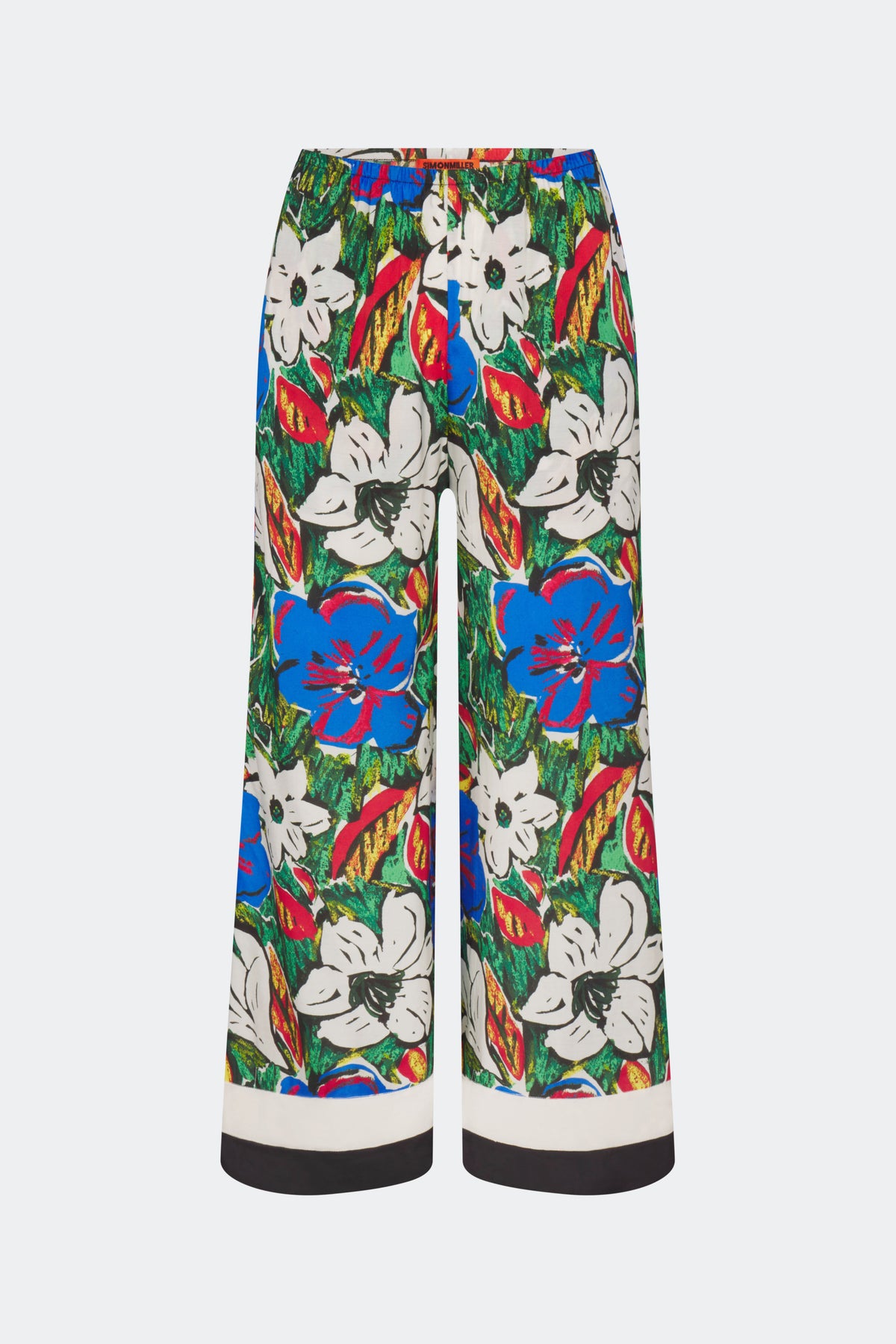 Nella Wide Leg Pant In Tropical Floral Print Combo