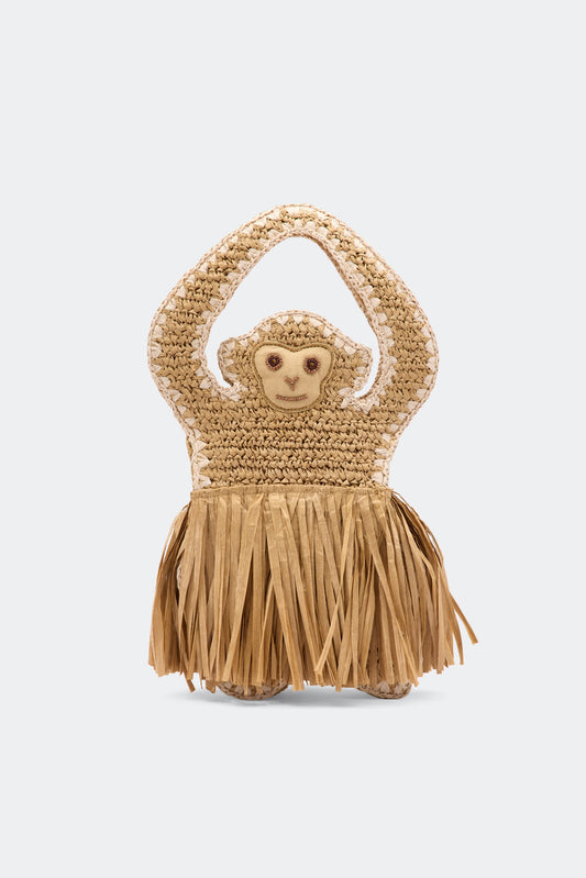 Monkey Fringe Bag in Natural