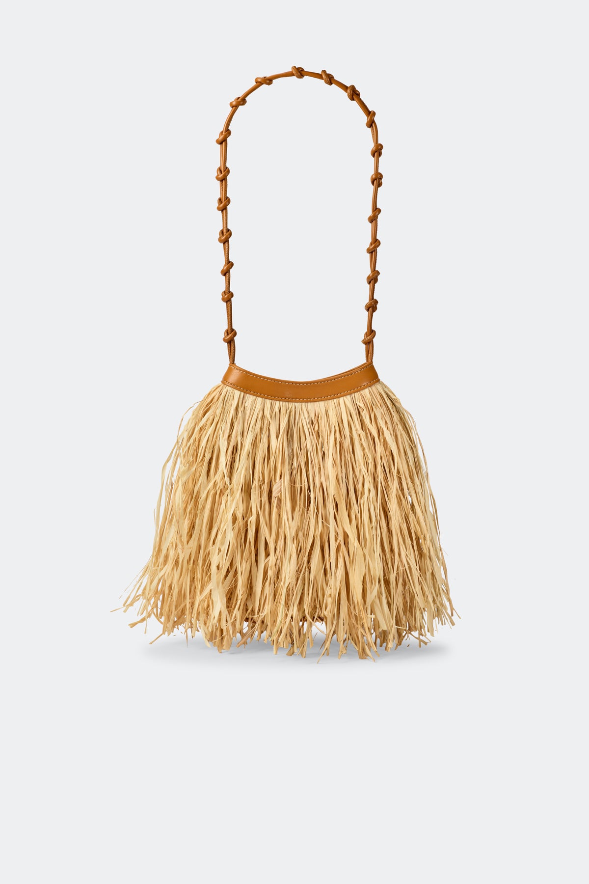 Raffia Knotty Bag in Natural