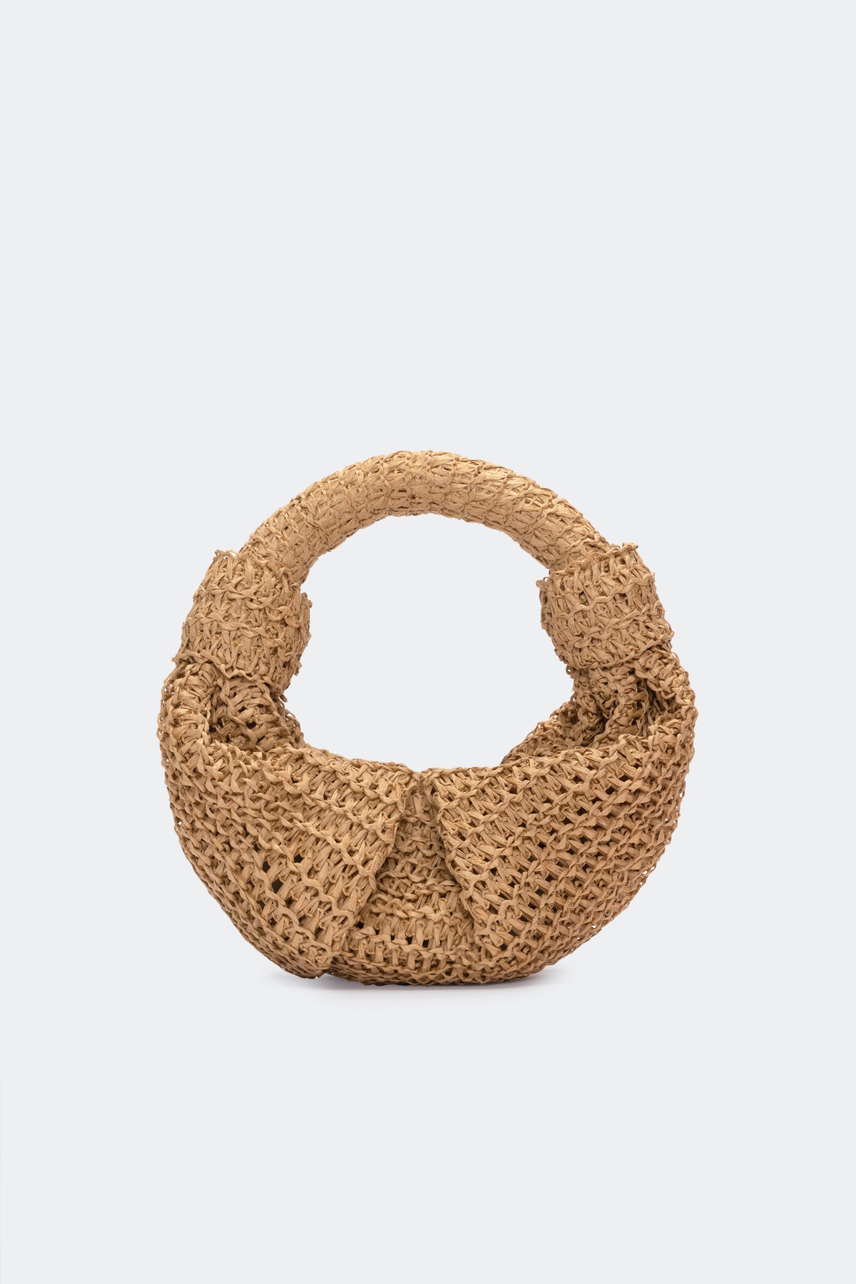 Raffia Lopsy Bag in Natural