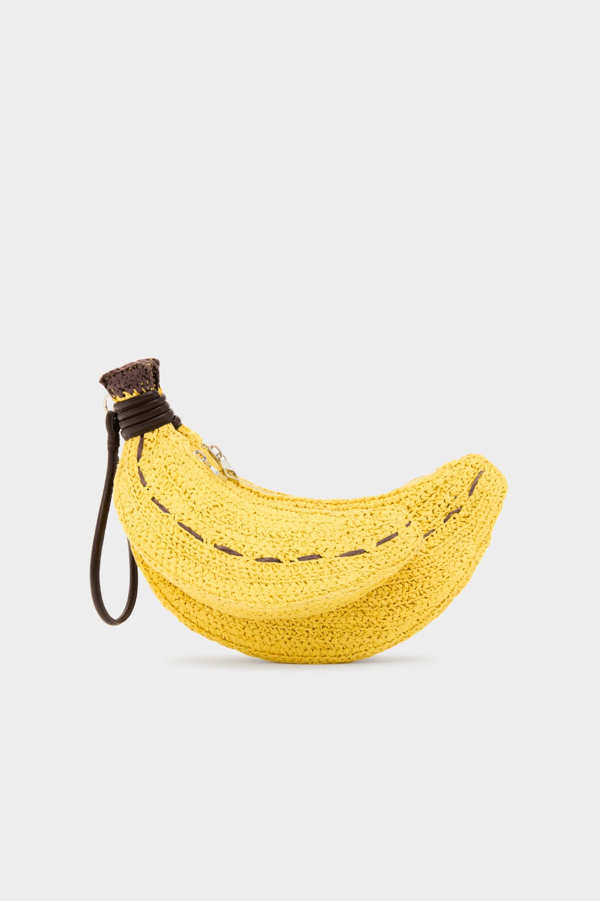 Banana Bunch Wristlet In Yellow