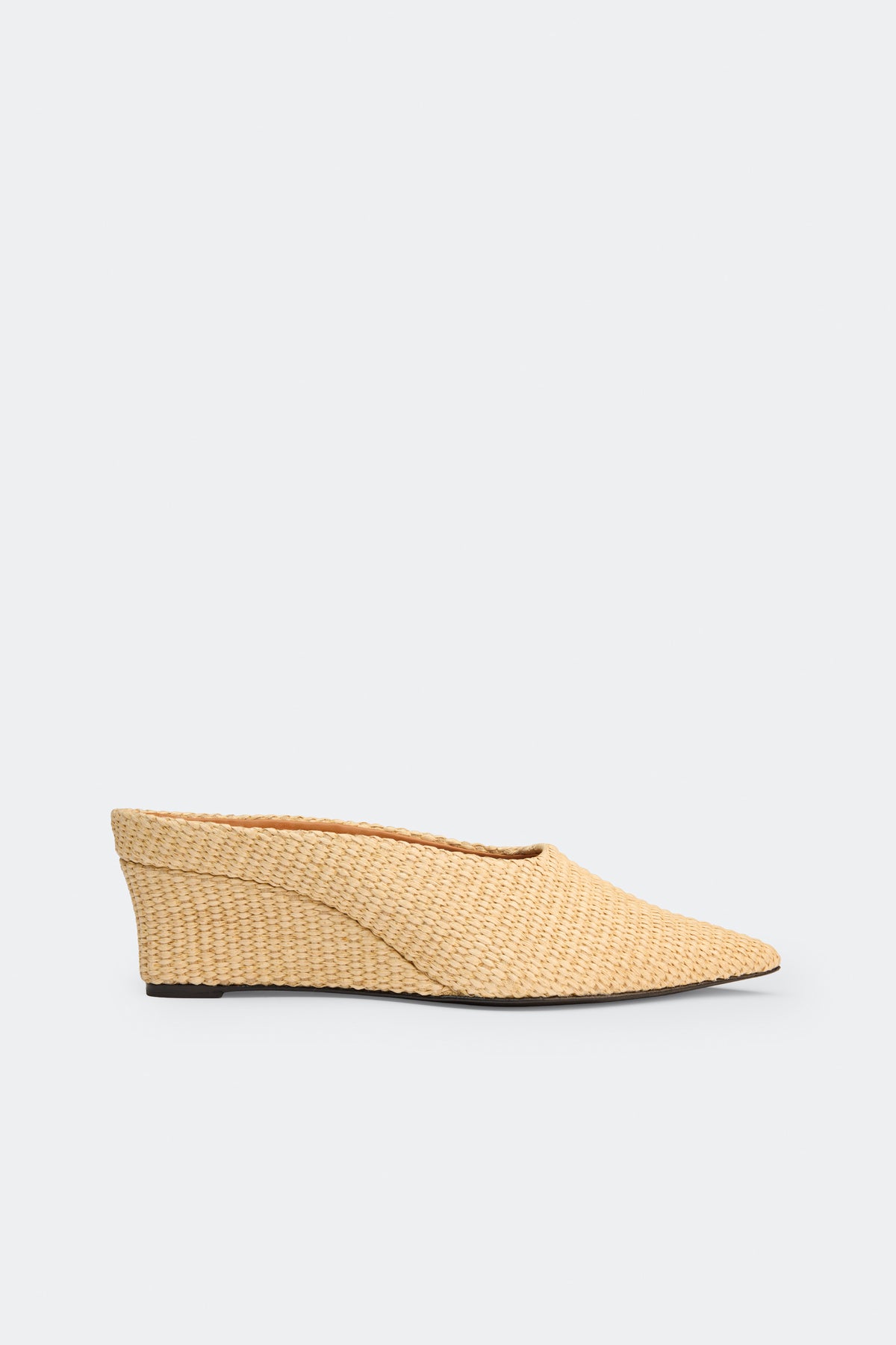 Raffia Gala Wedge In Natural