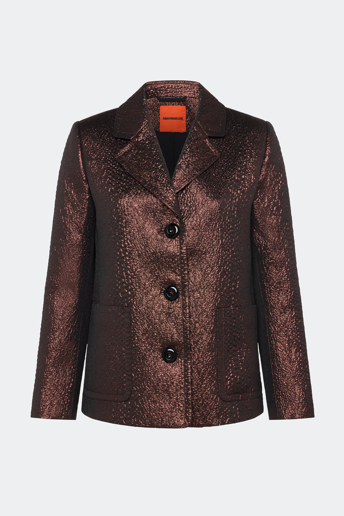 Hutton Metallic Jacket In Bronze