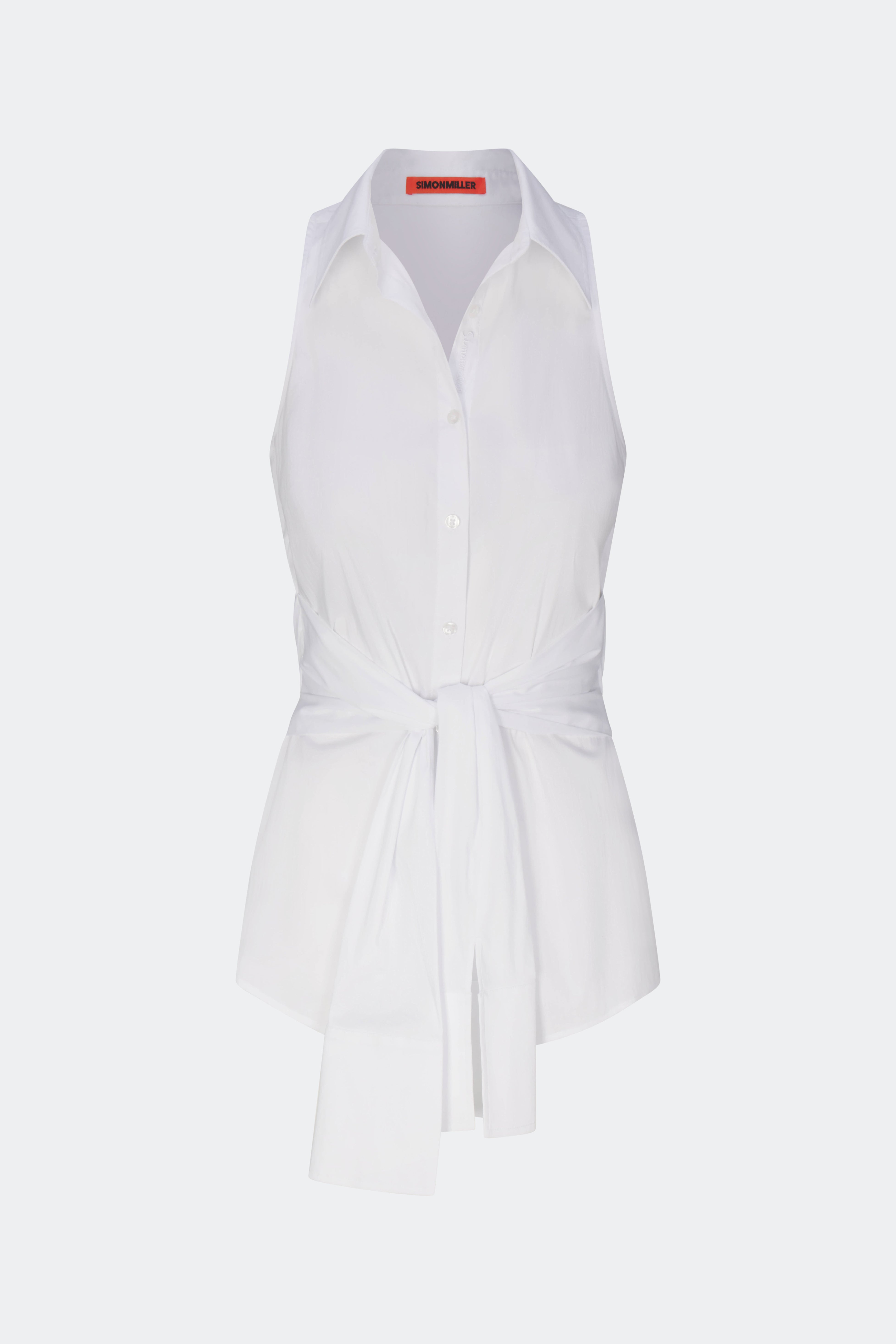 Inna Sleeveless Poplin Top in Macadamia – Simon Miller