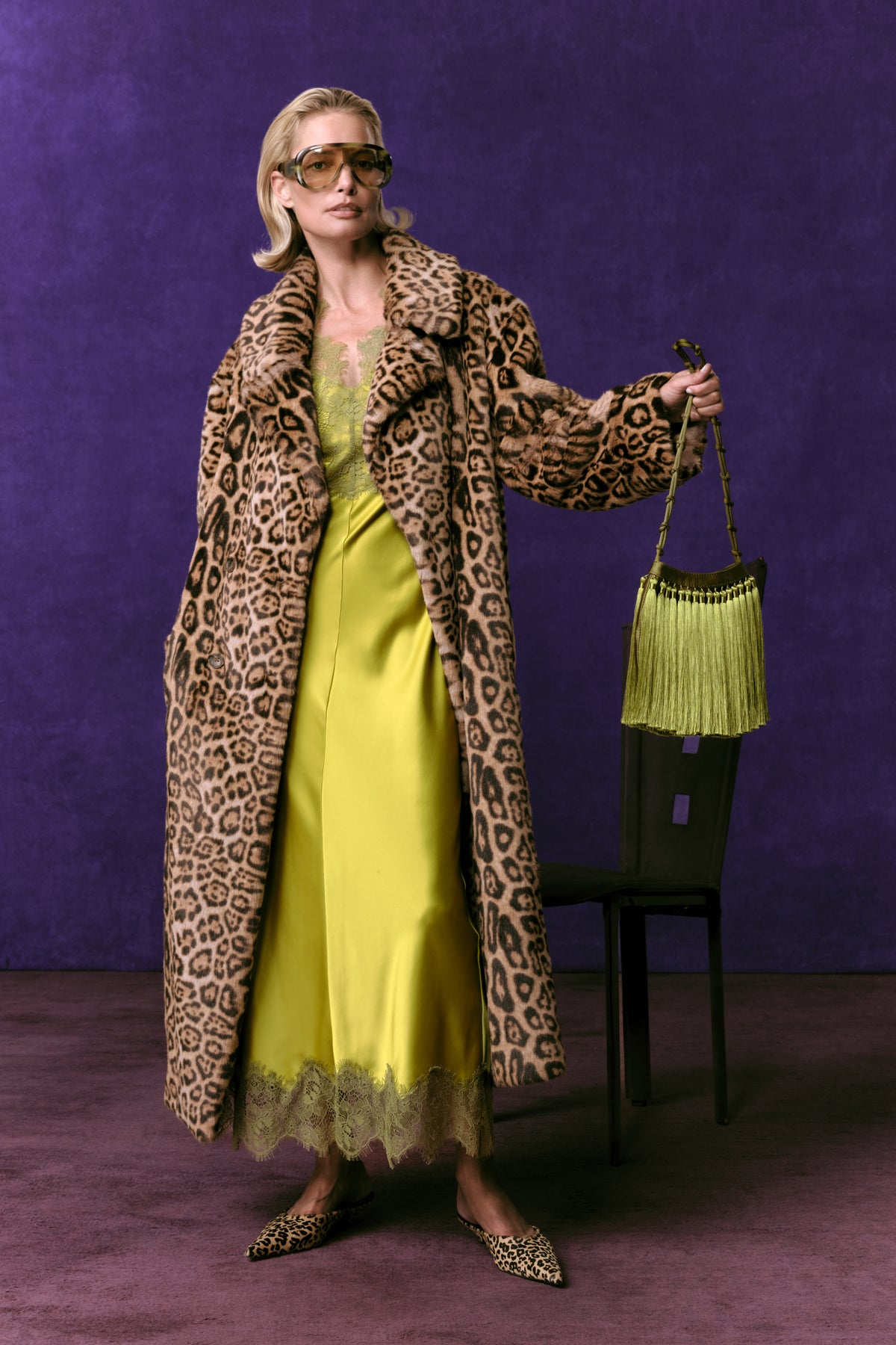 Jetz Cheetah Coat In Cheetah Scramble