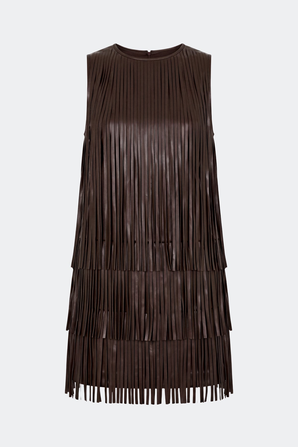 Jupiter Fringe Dress In Dark Choco Brown