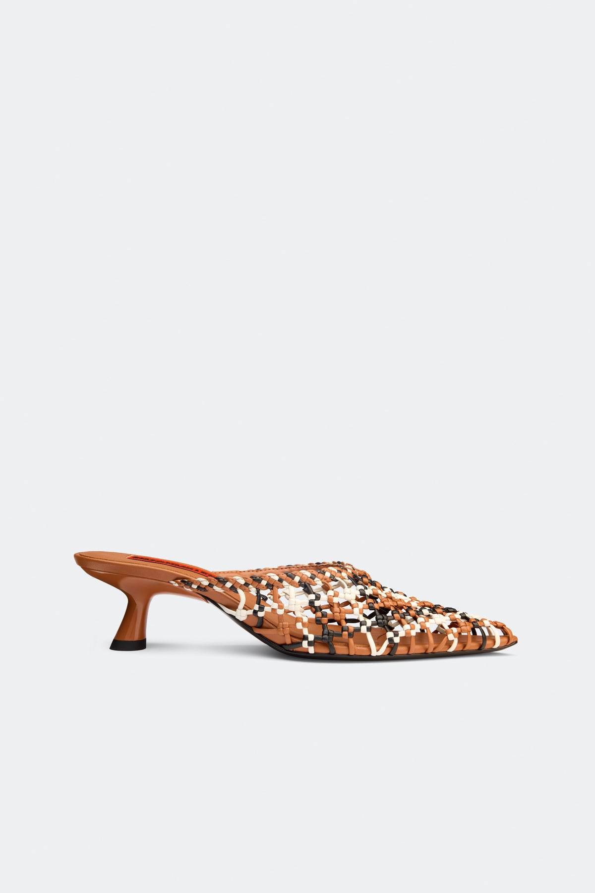 Knotted Gala Mule In Chestnut Multi