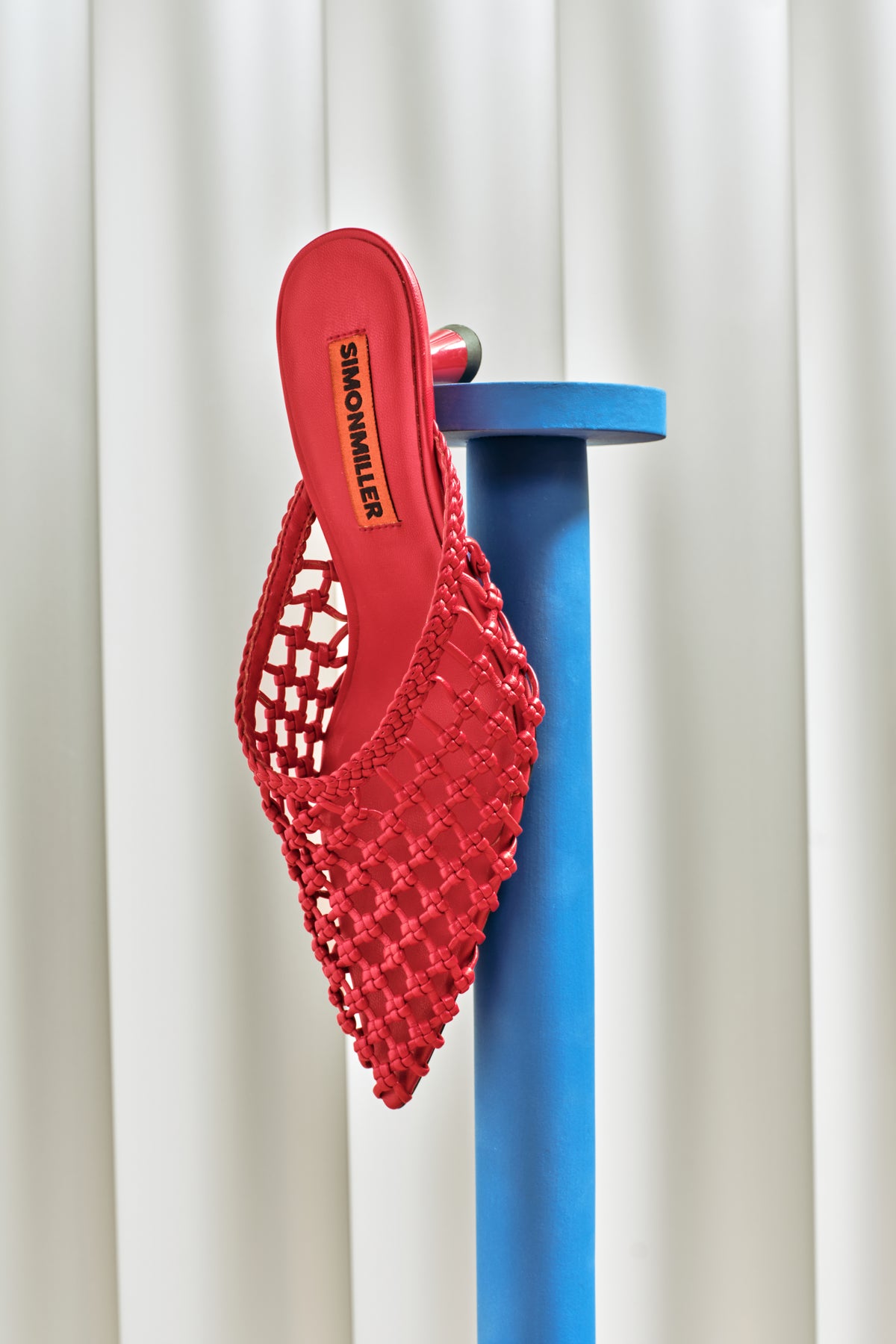 Knotted Gala Mule In Lucky Red