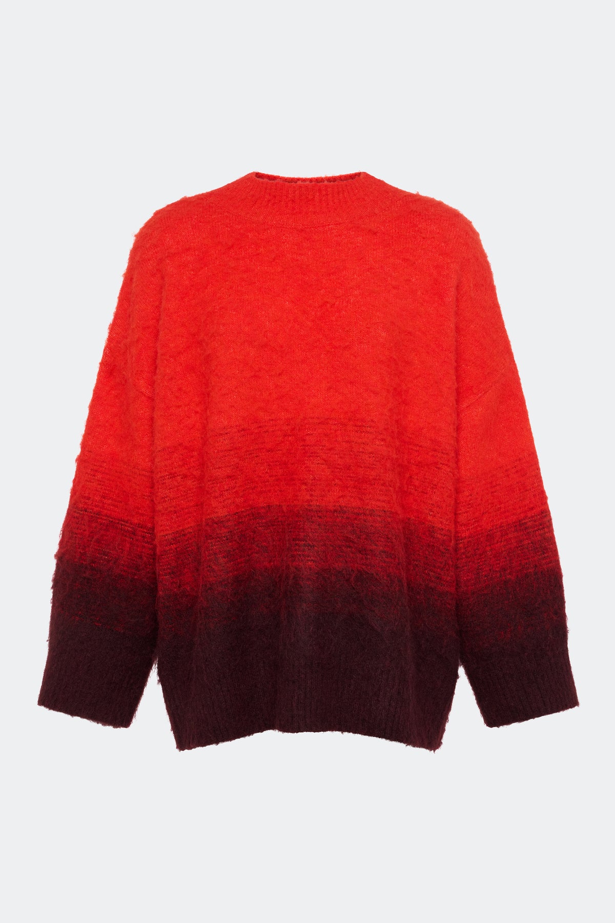 Leith Ombre Sweater In Coral Ombre