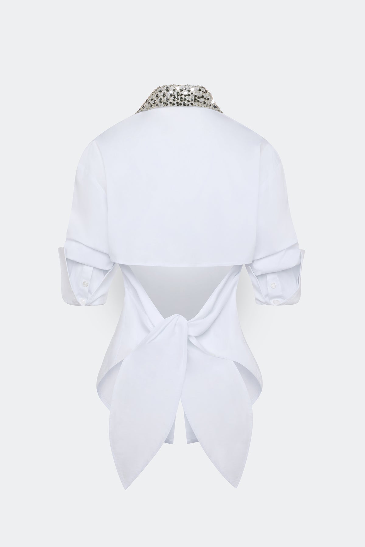 Loch Embellished Button Up In Macadamia