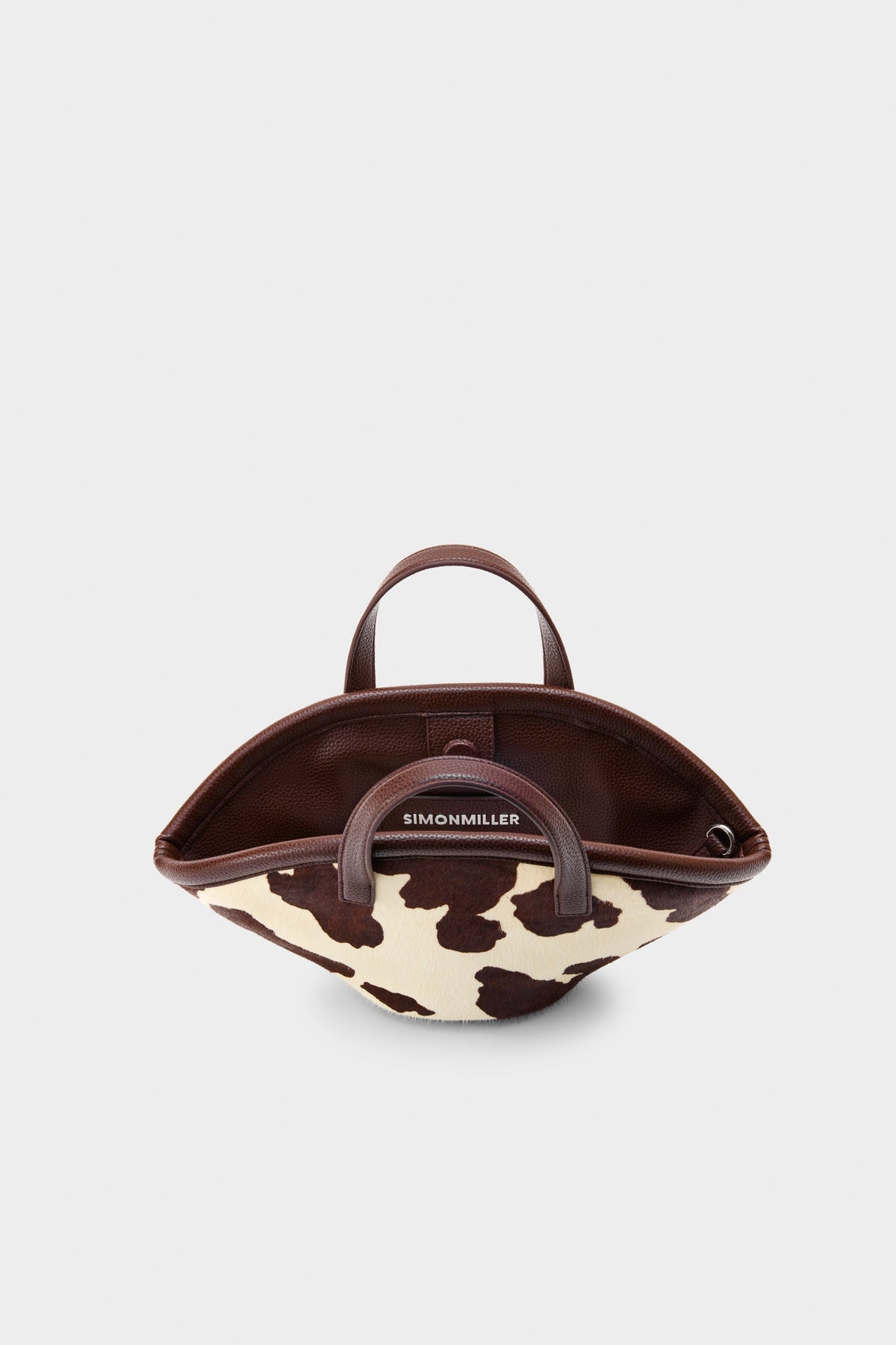 Haircalf Mini Mercado Tote In Cow Print
