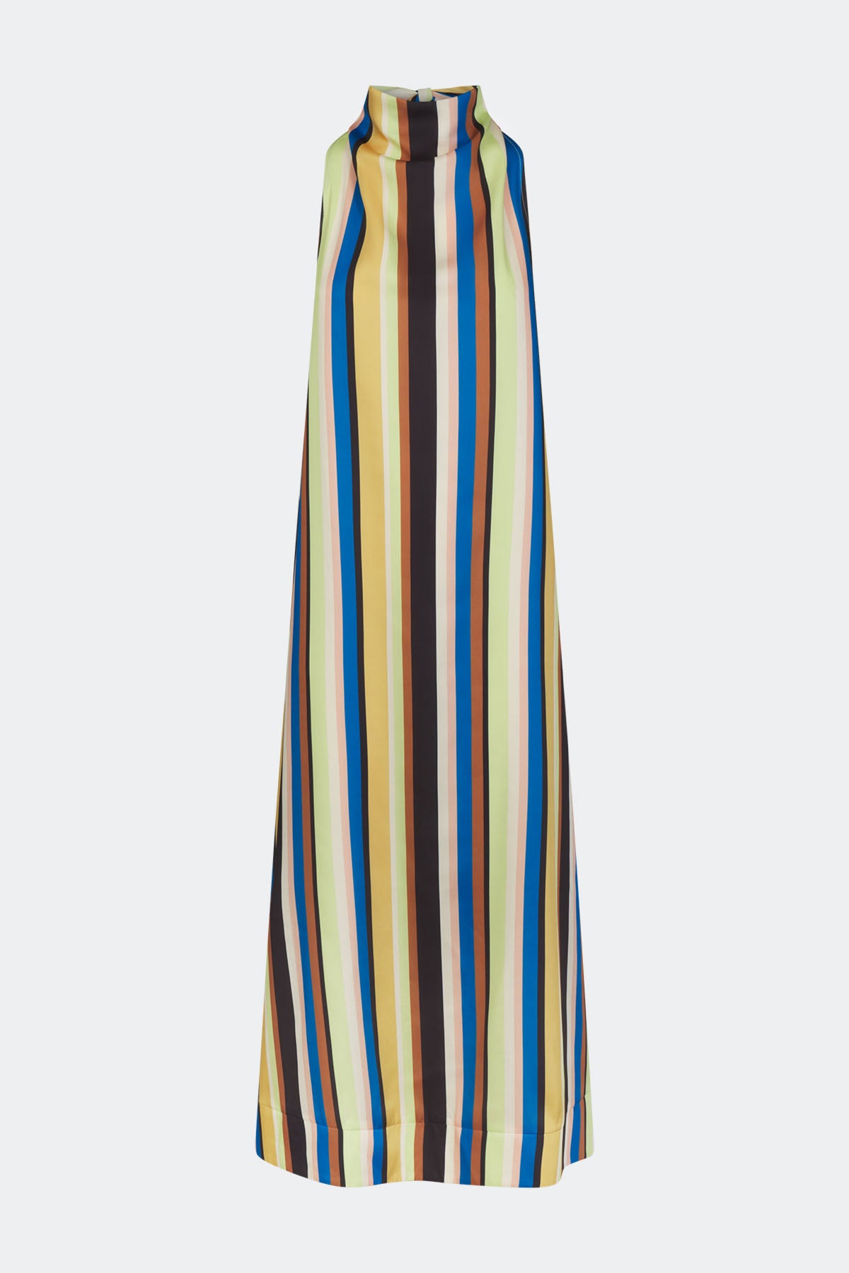 Mona Twill Dress In Ocean Stripe