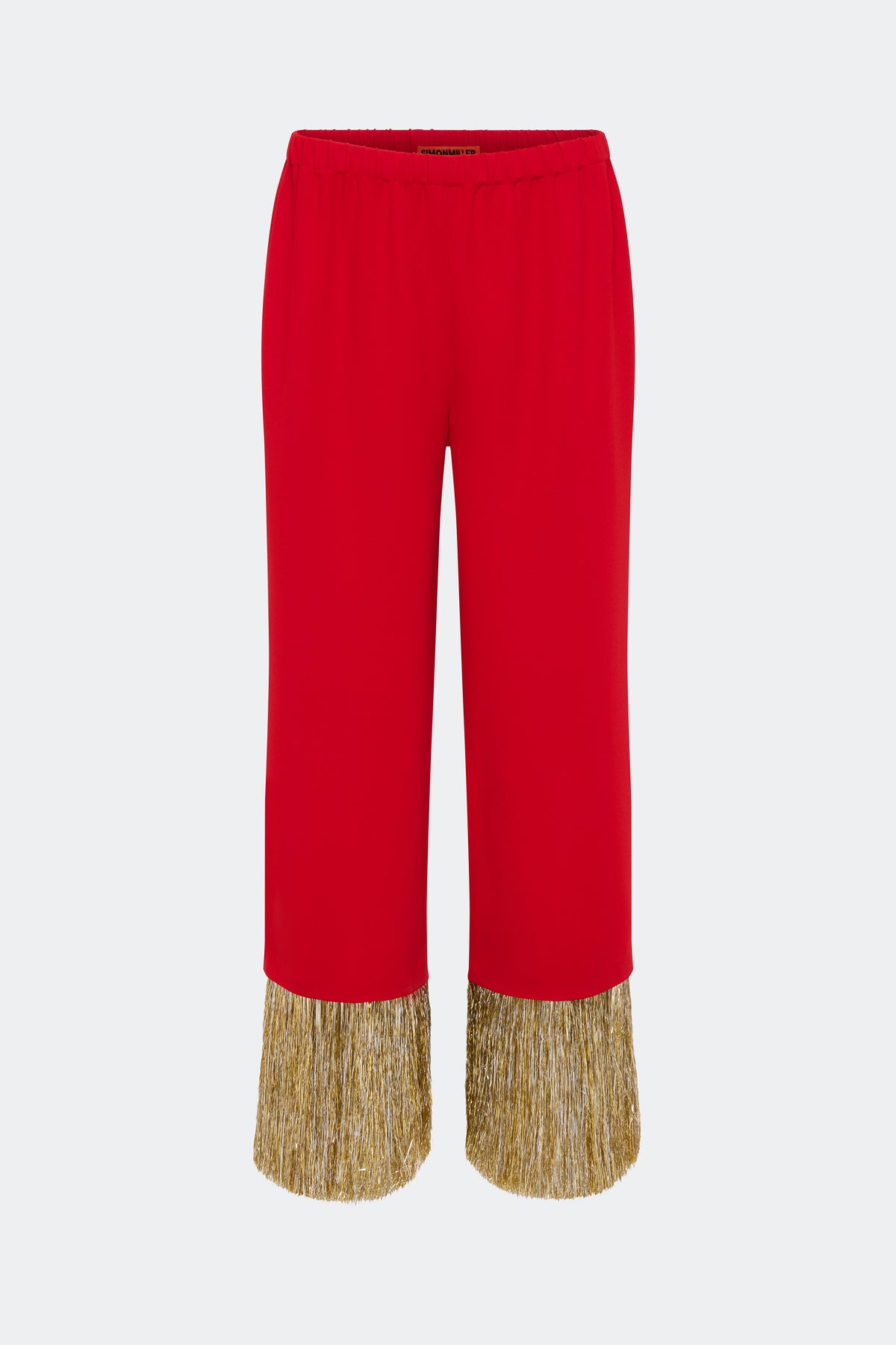 Nella Fringe Pant In Lucky Red