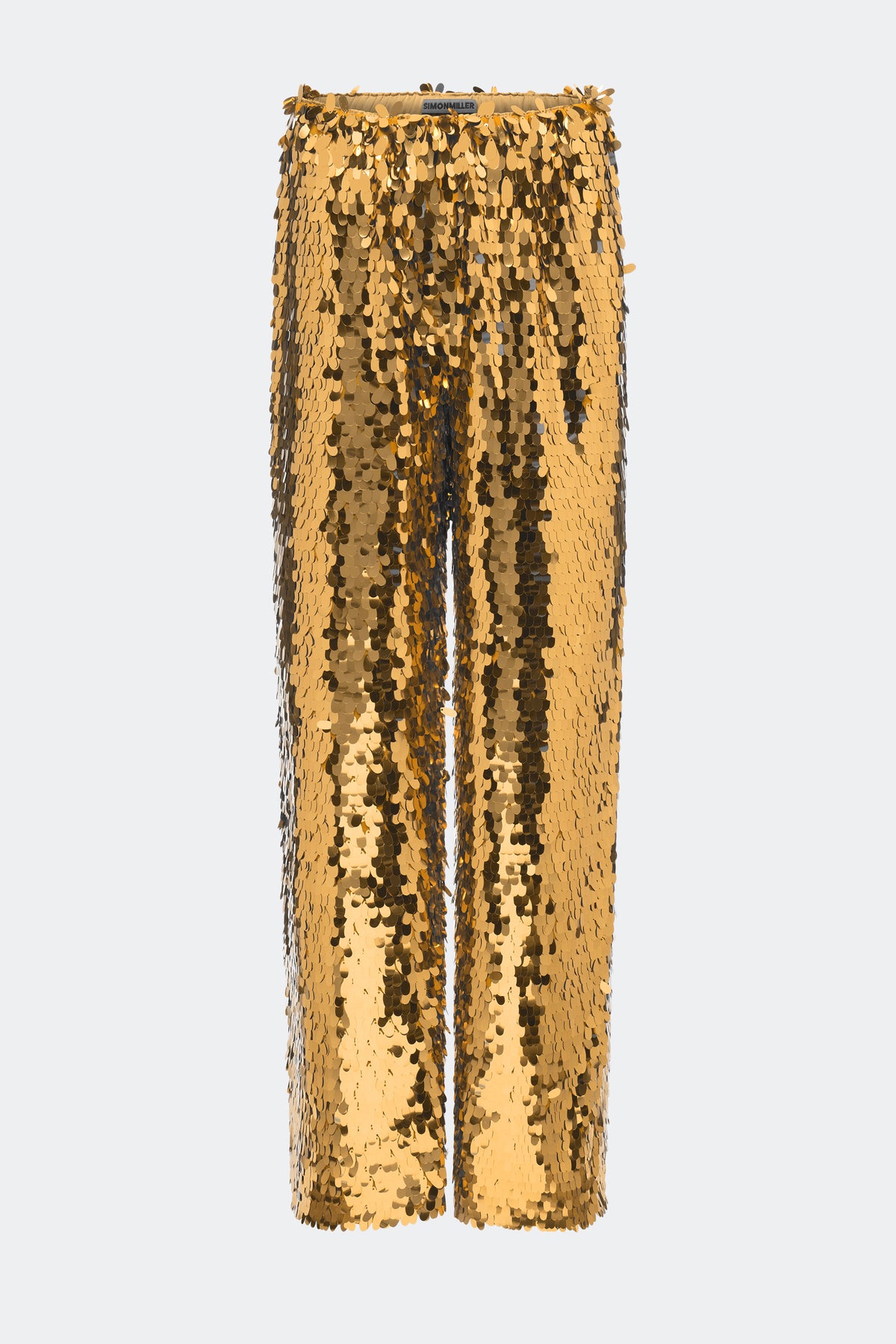 Nella Sequin Wide Leg Pant In Star Gold
