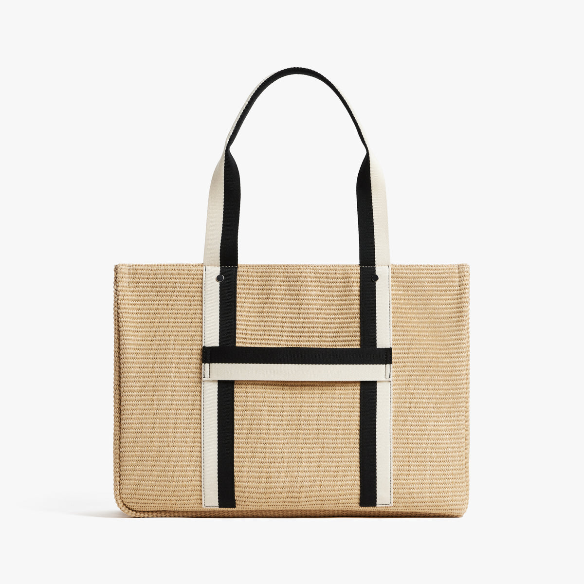 Canopy Tote In Natural Raffia