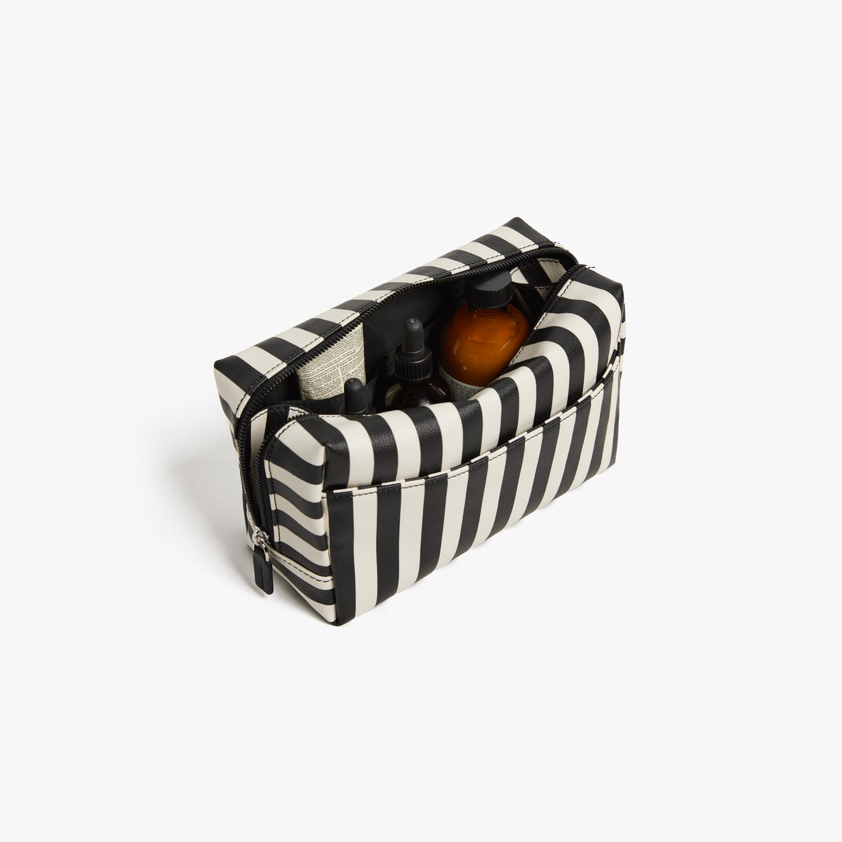 Large Metro Toiletry Case In Black Stripe