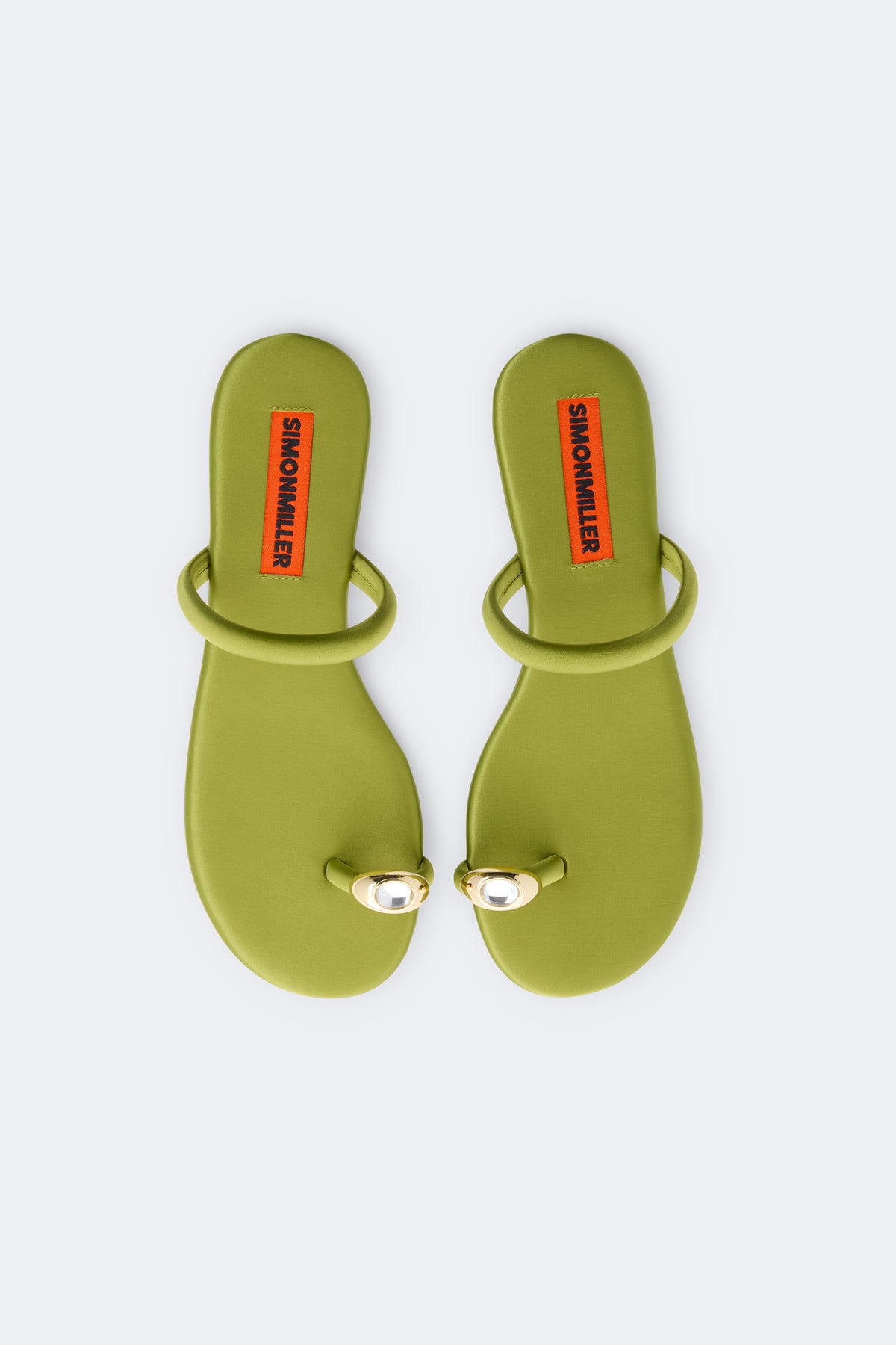 Pipe Sandal In Moss Green/Clear