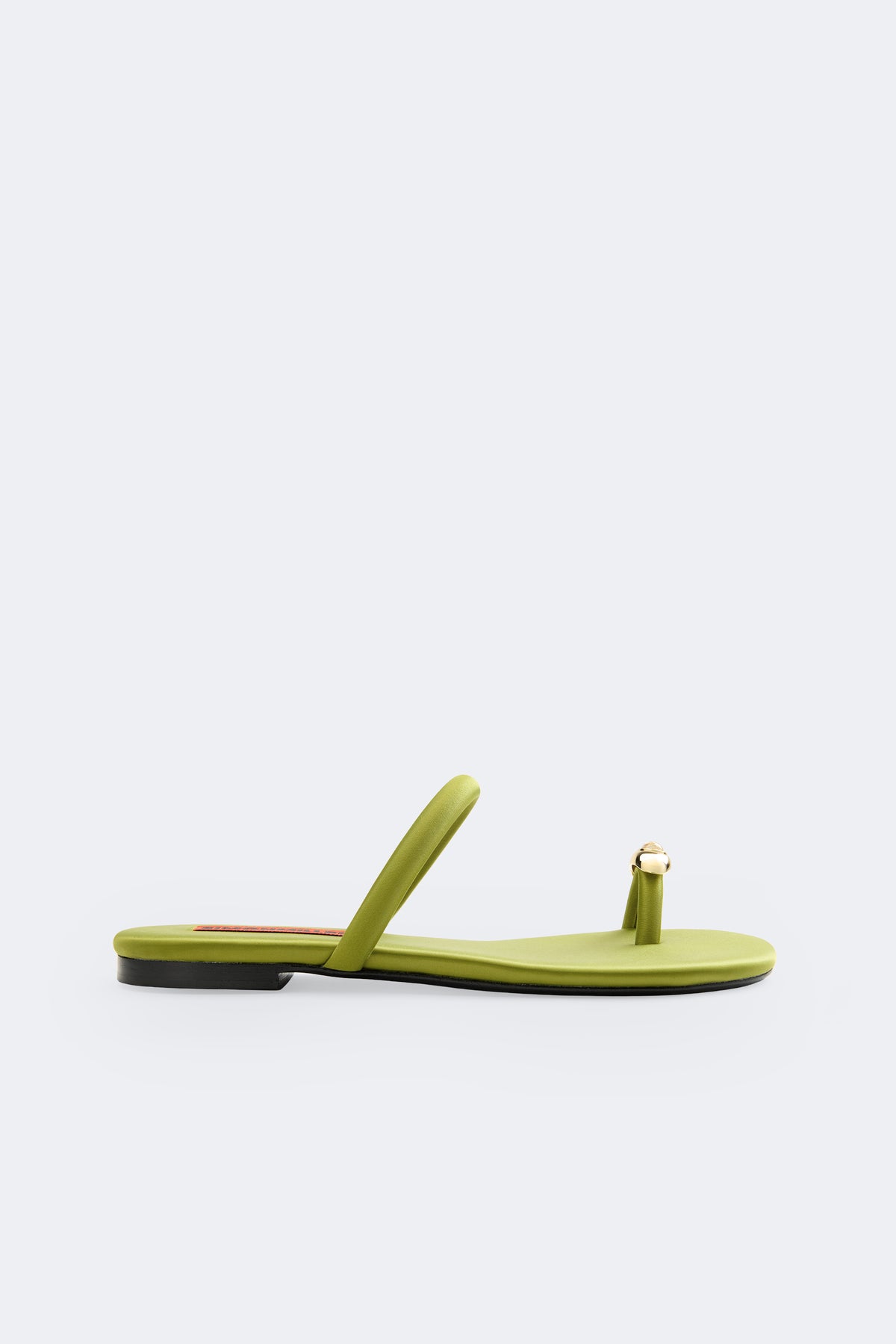 Pipe Sandal In Moss Green/Clear