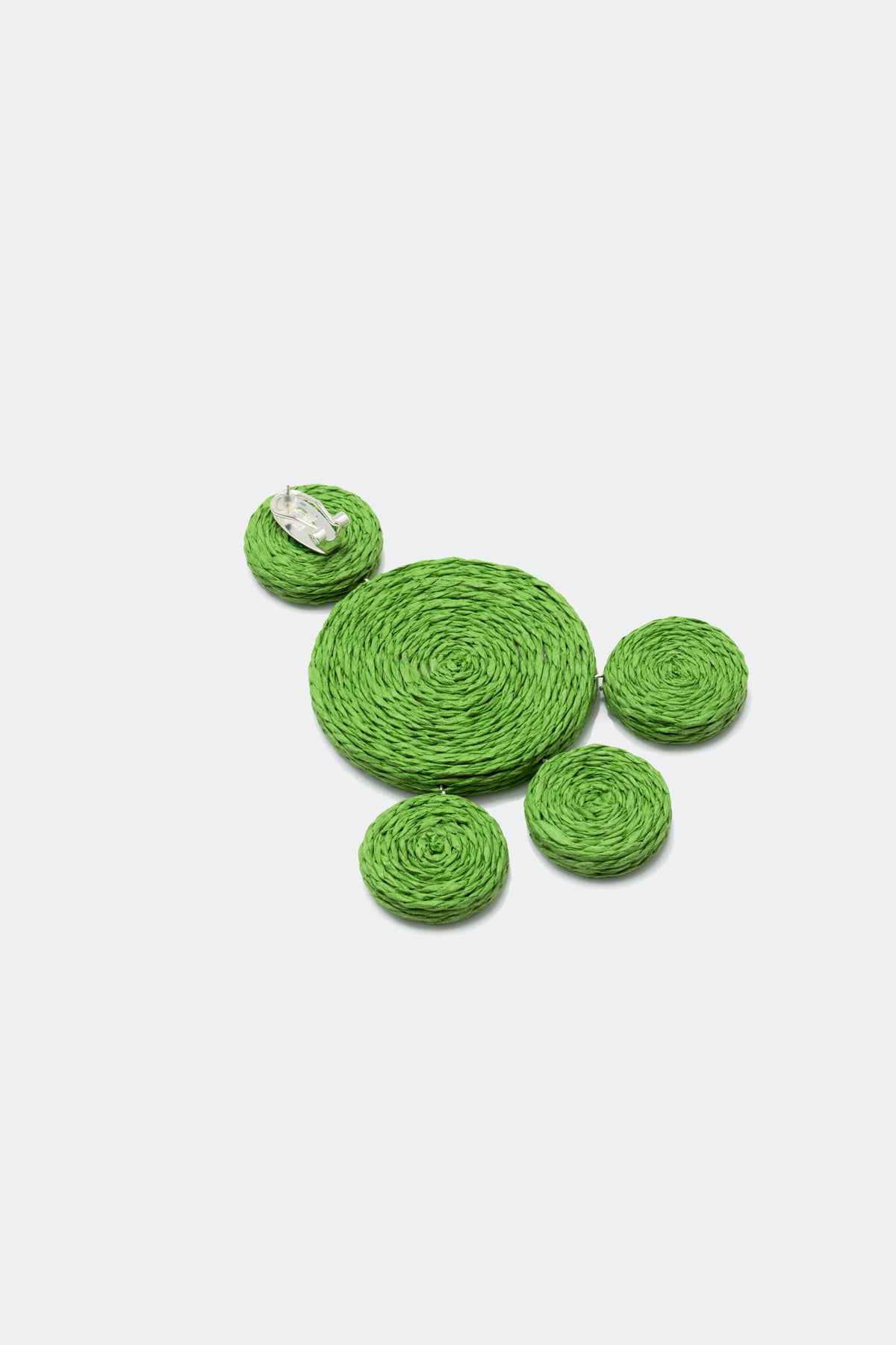 Raffia Deco Earring In Gummy Green