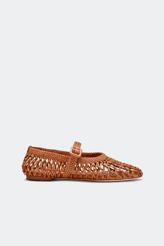 Knotted Riad Flat in Chestnut