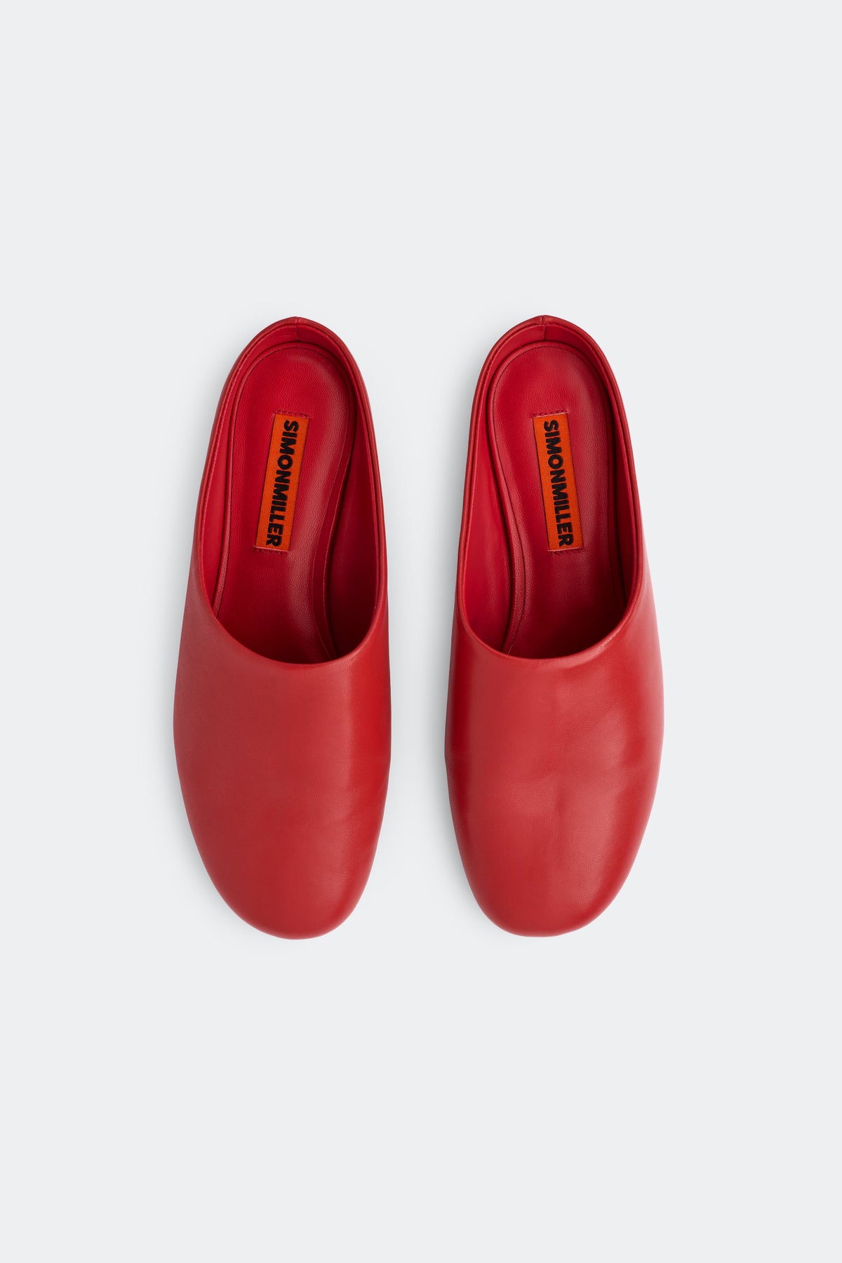 Leather Riad Slipper In Classic Red