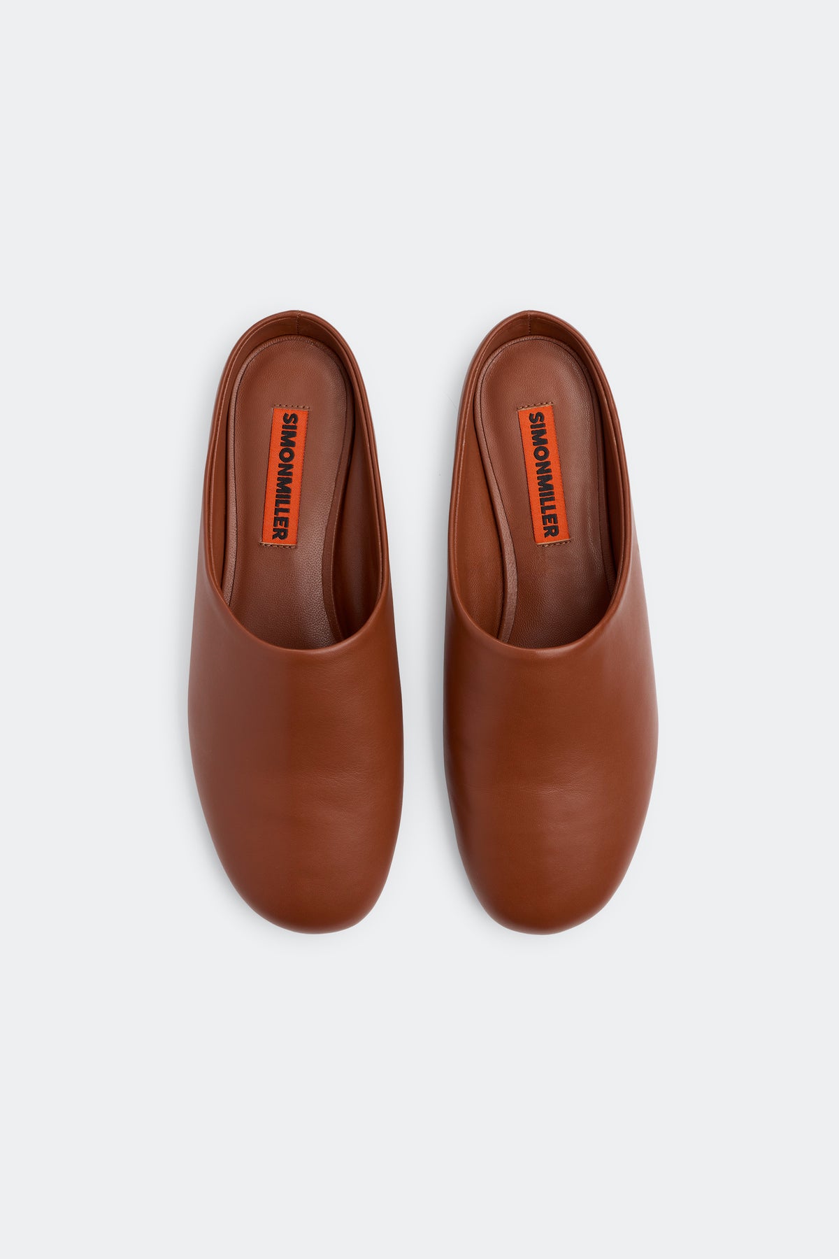 Leather Riad Slipper In Sepia Brown