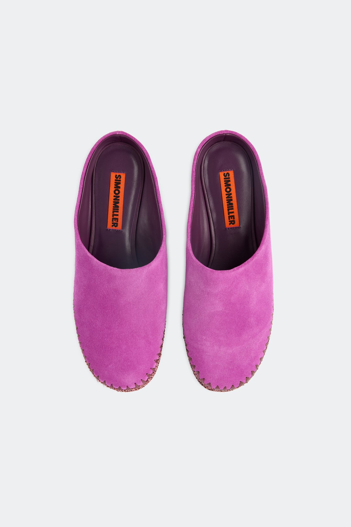 Riad Slipper In Fuchsia/Plum