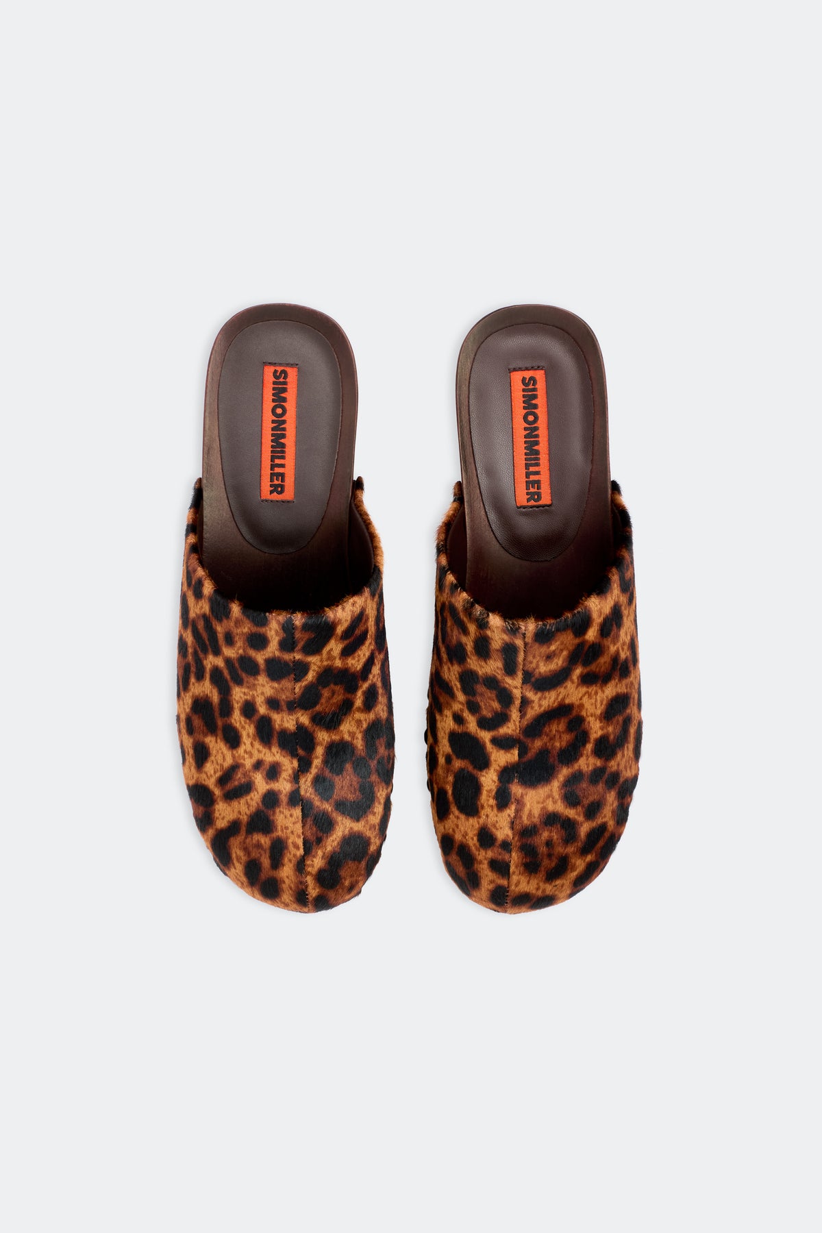 Rio Wood Clog In Choco Brown Leopard