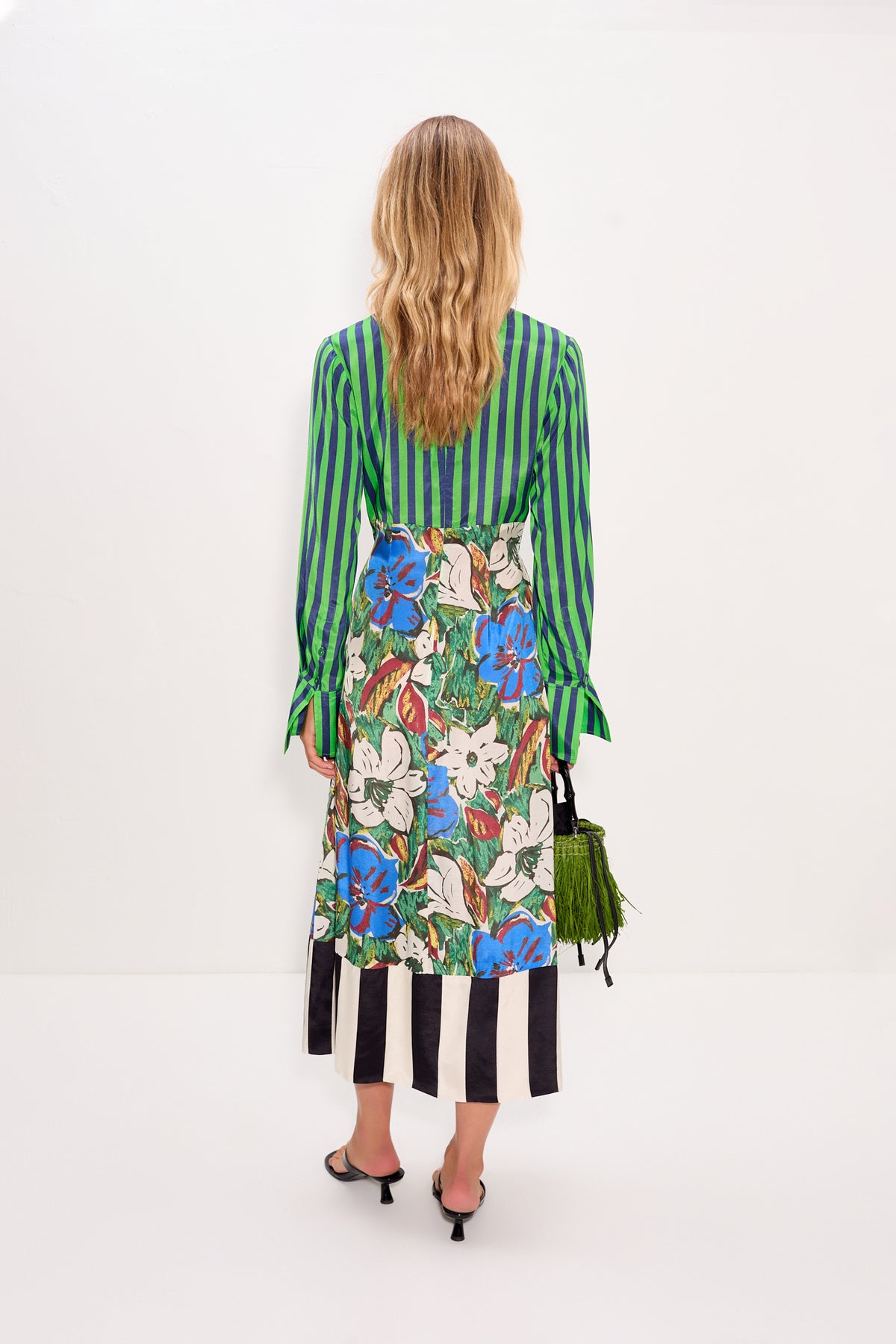 Zelene Maxi Dress In Tropical Floral Print Combo