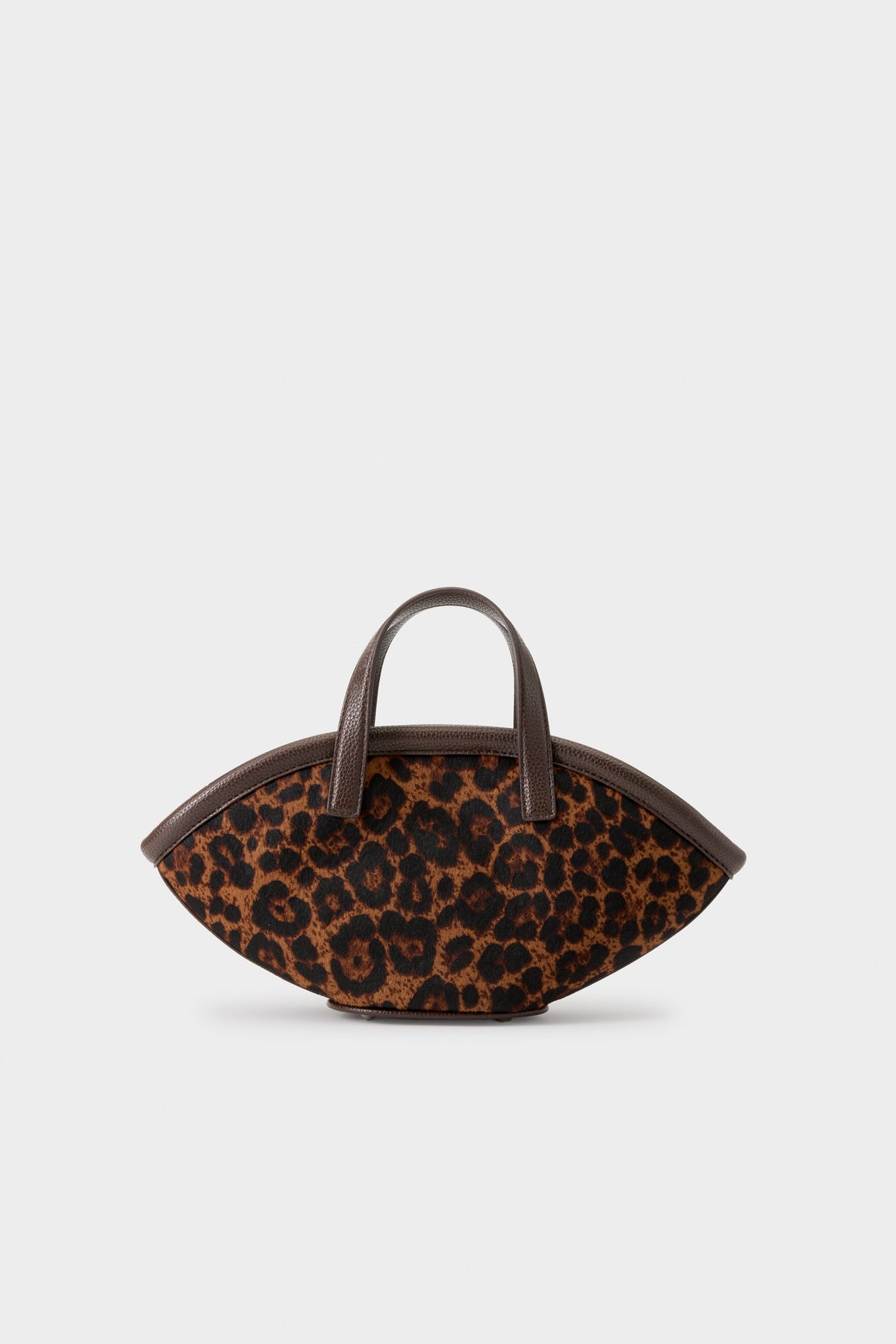 HAIRCALF MINI MERCADO TOTE IN CHOCO BROWN LEOPARD