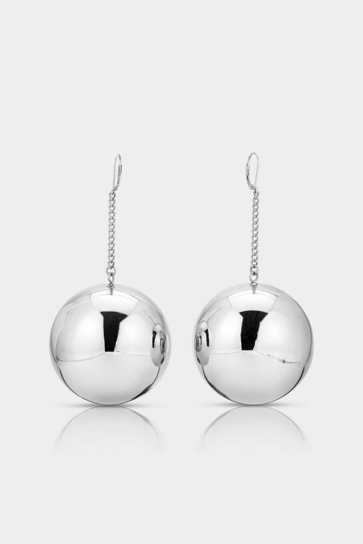 Disco Drop Earring in Silver