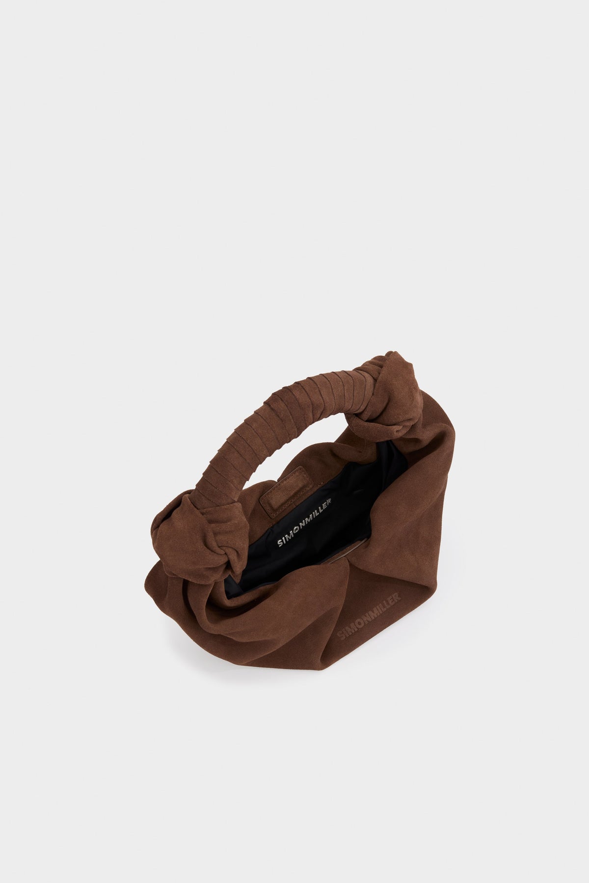 Suede Lopsy Bag In Chocolate