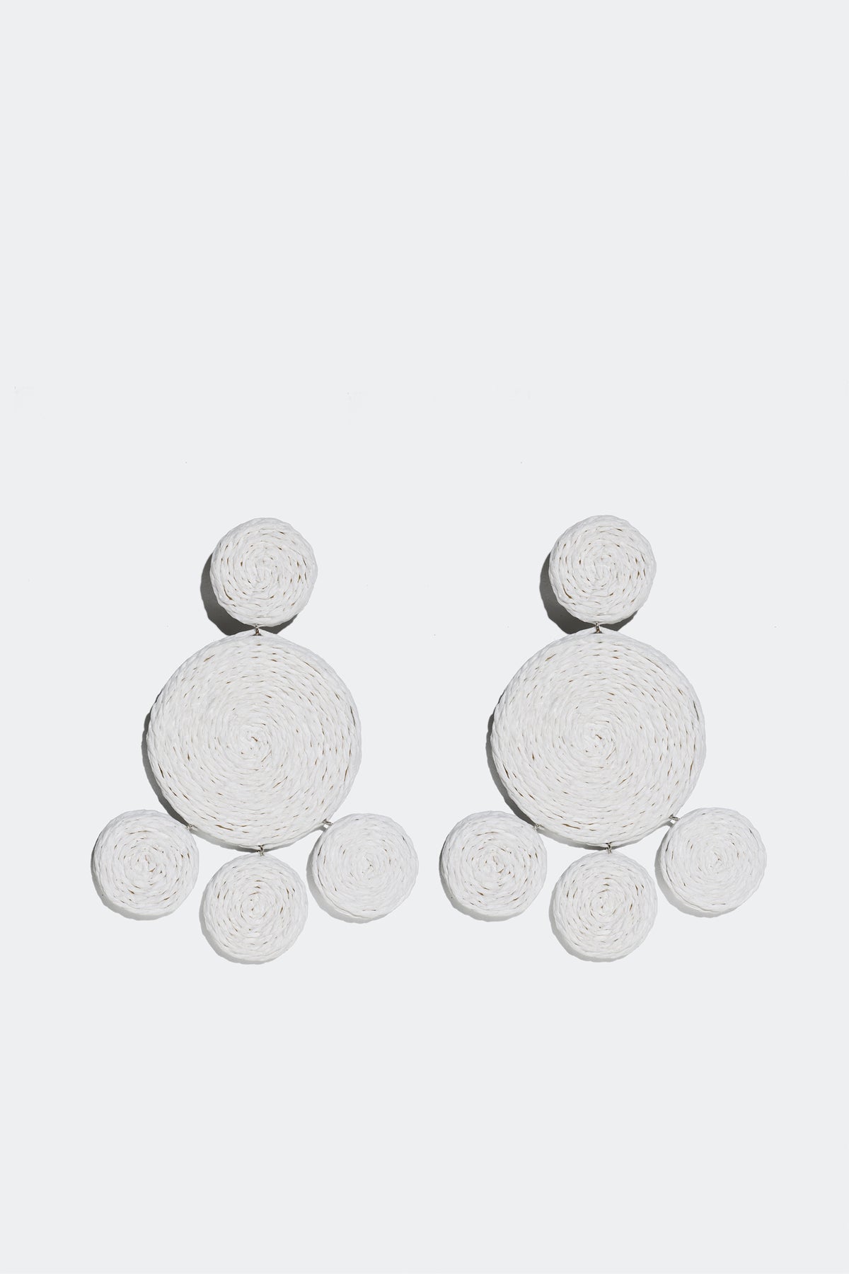 Raffia Deco Earring In Macadamia