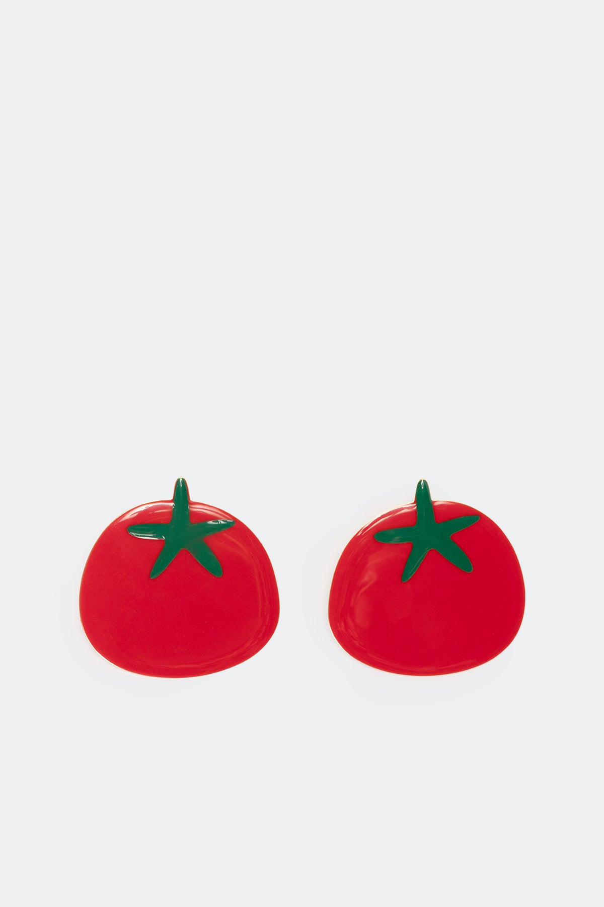 Tomato Earring in Retro Red