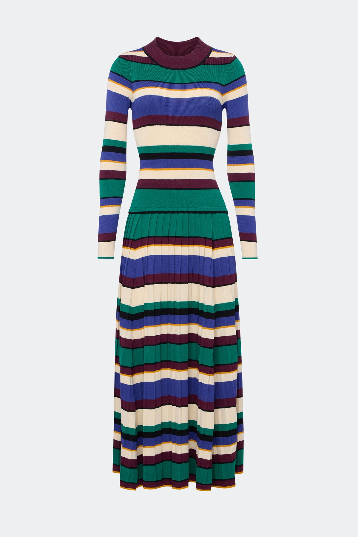SIMONMILLER Sandrine Knit Dress in Green,Purple - Size S SIMONMILLER Sandrine Knit Dress in Green,Purple - Size S