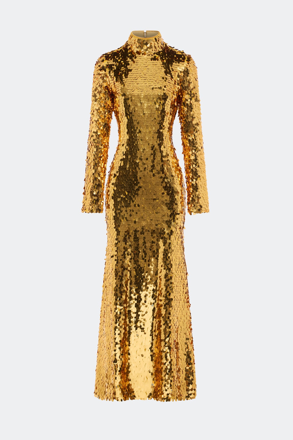 Sculpty Sequin Dress In Star Gold