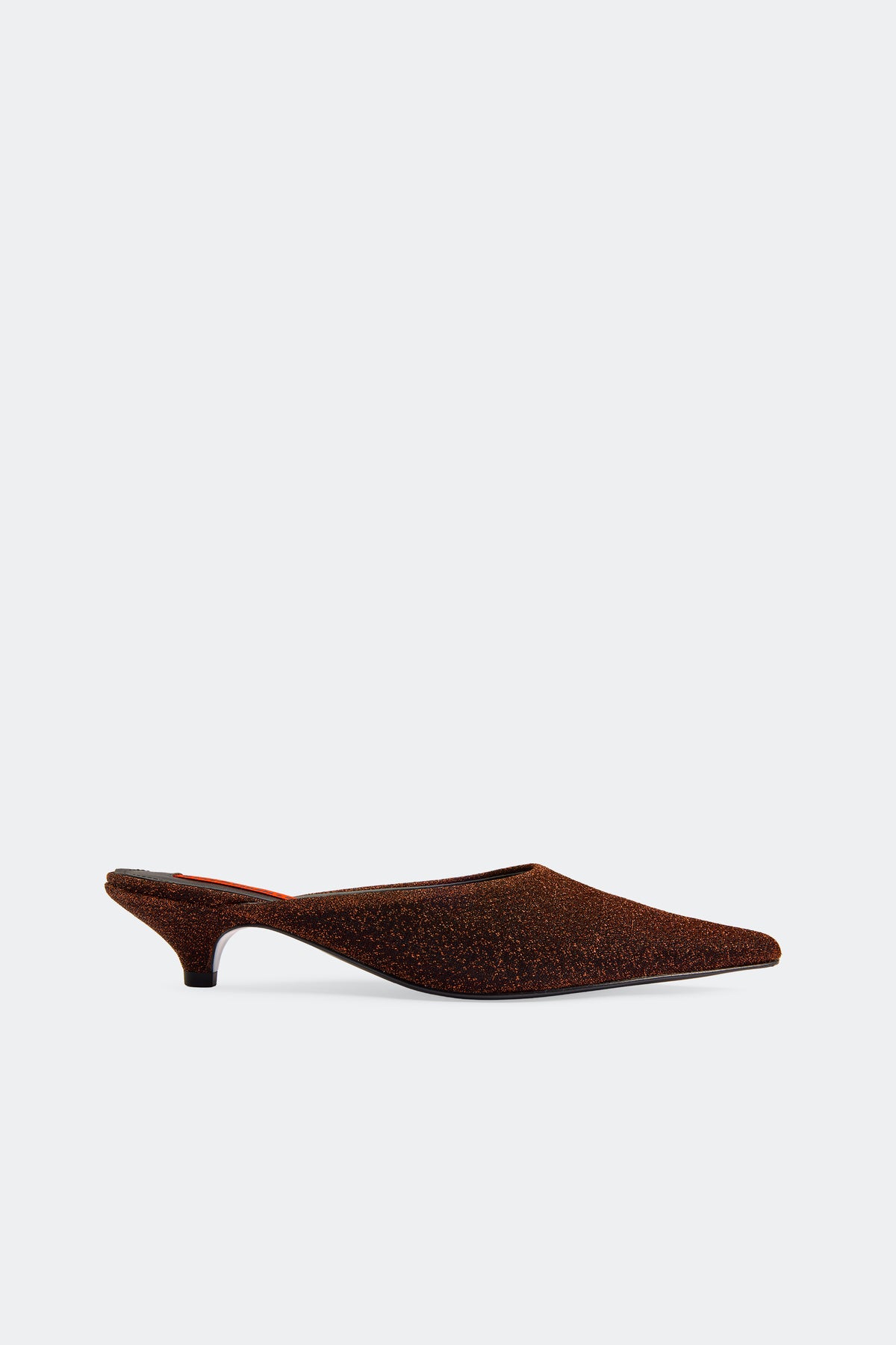 Arrow Mule In Bronze Lurex