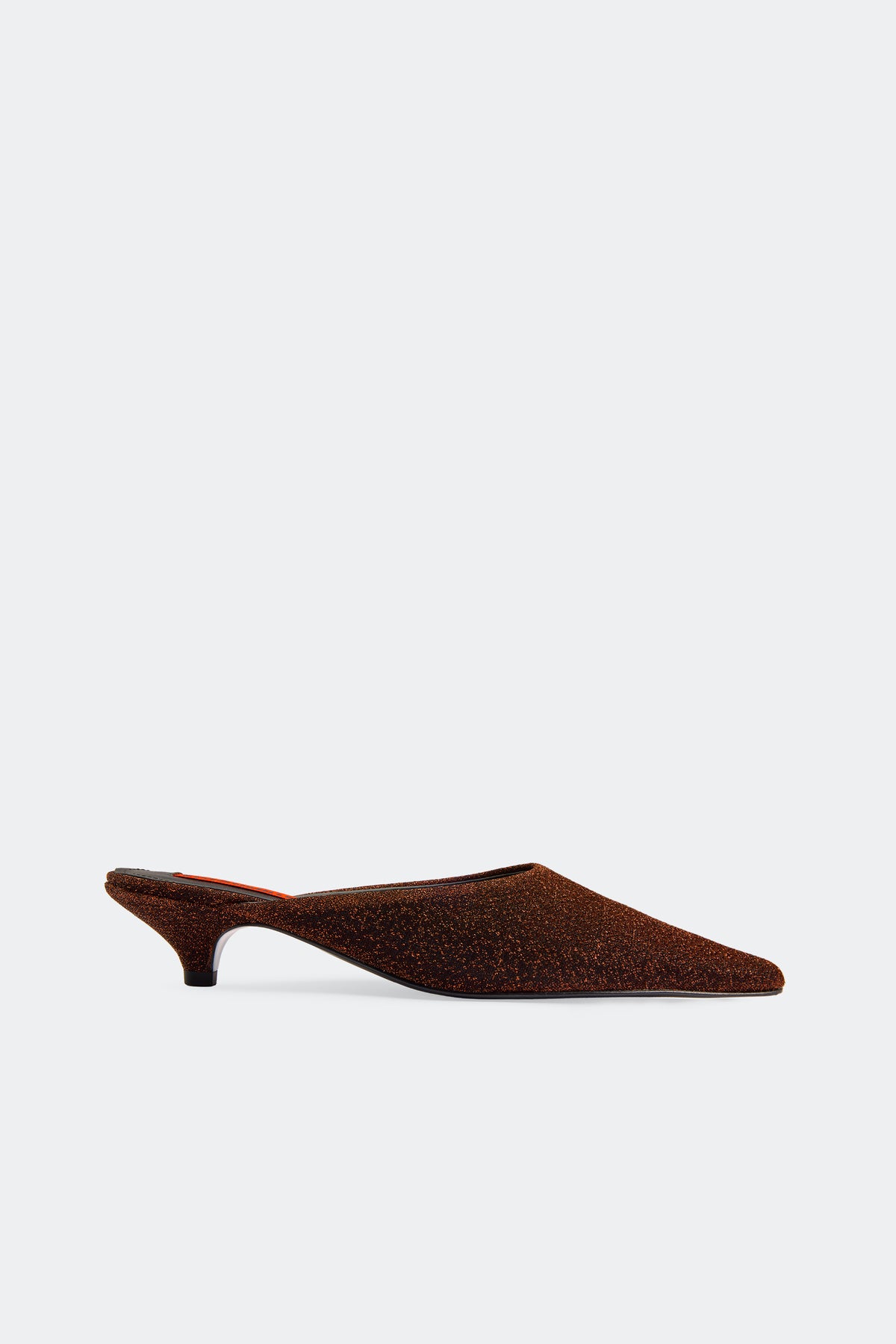 Arrow Mule In Bronze Lurex