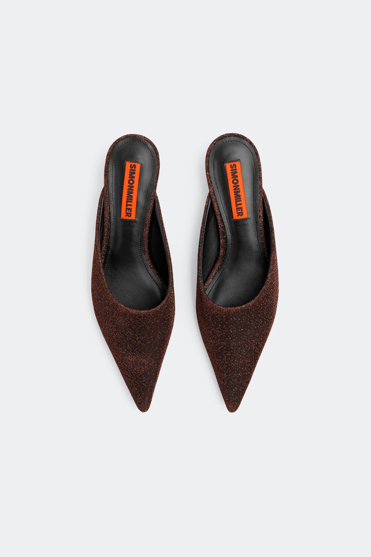 Arrow Mule In Bronze Lurex