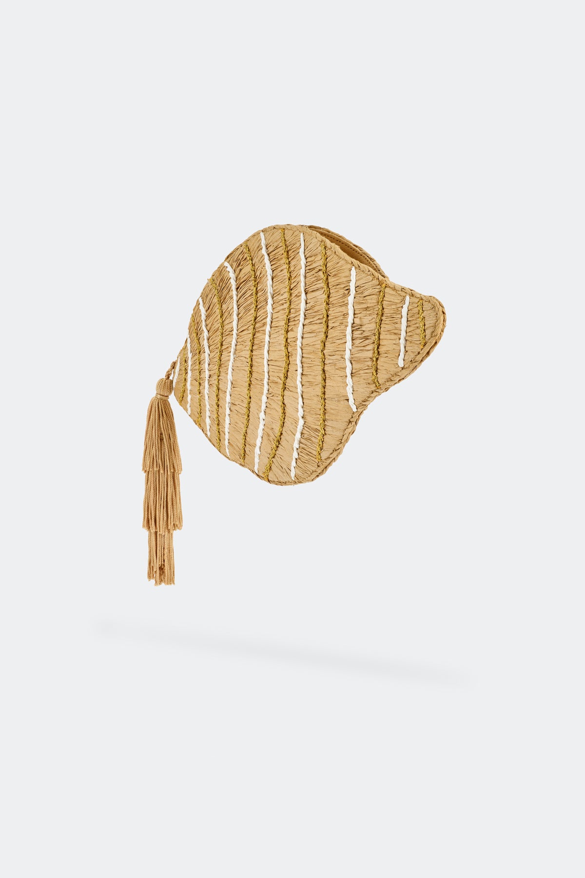 Tulip Shell Clutch in Gold/Natural