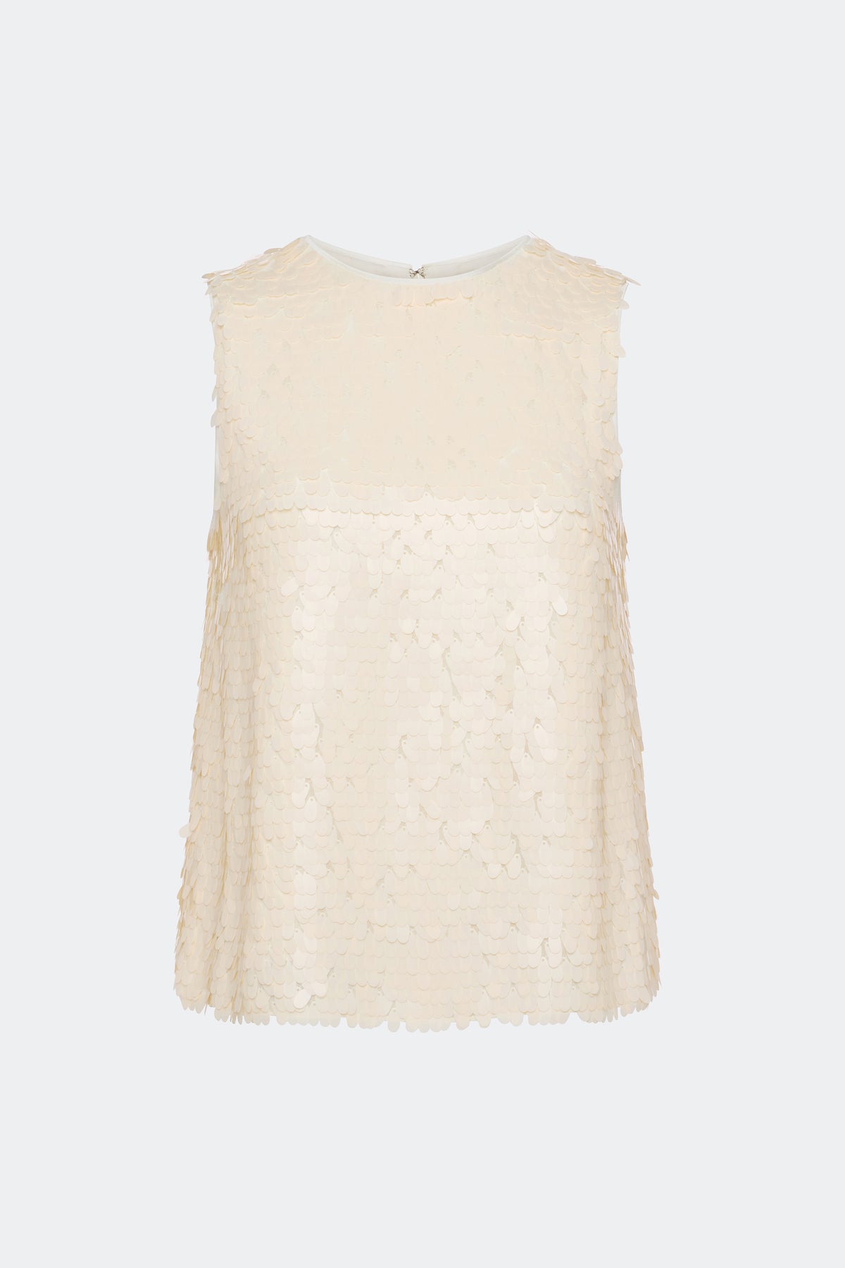 Shirley Sequin Top In Bone