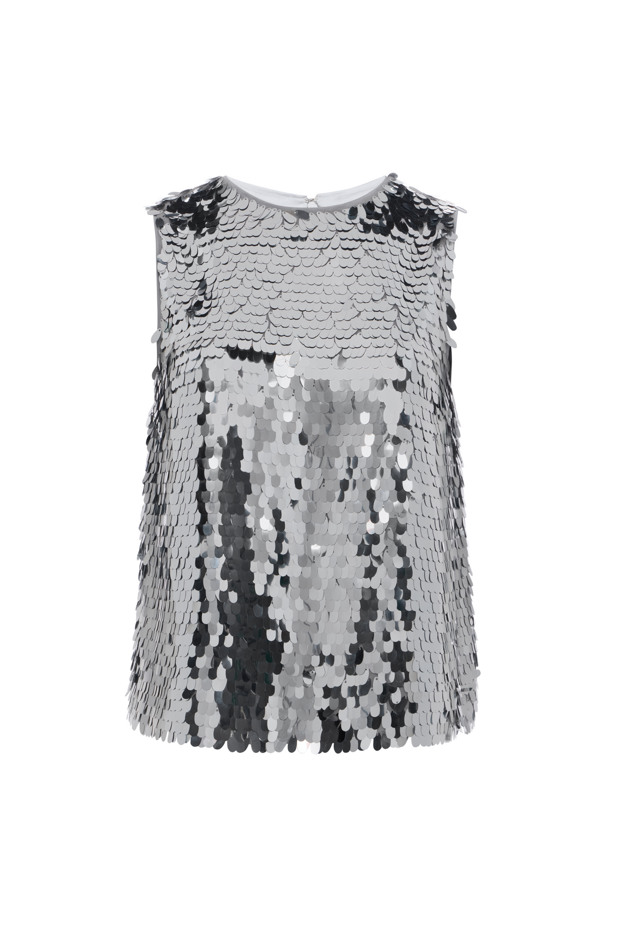 Shirley Sequin Top In Satelitte Silver