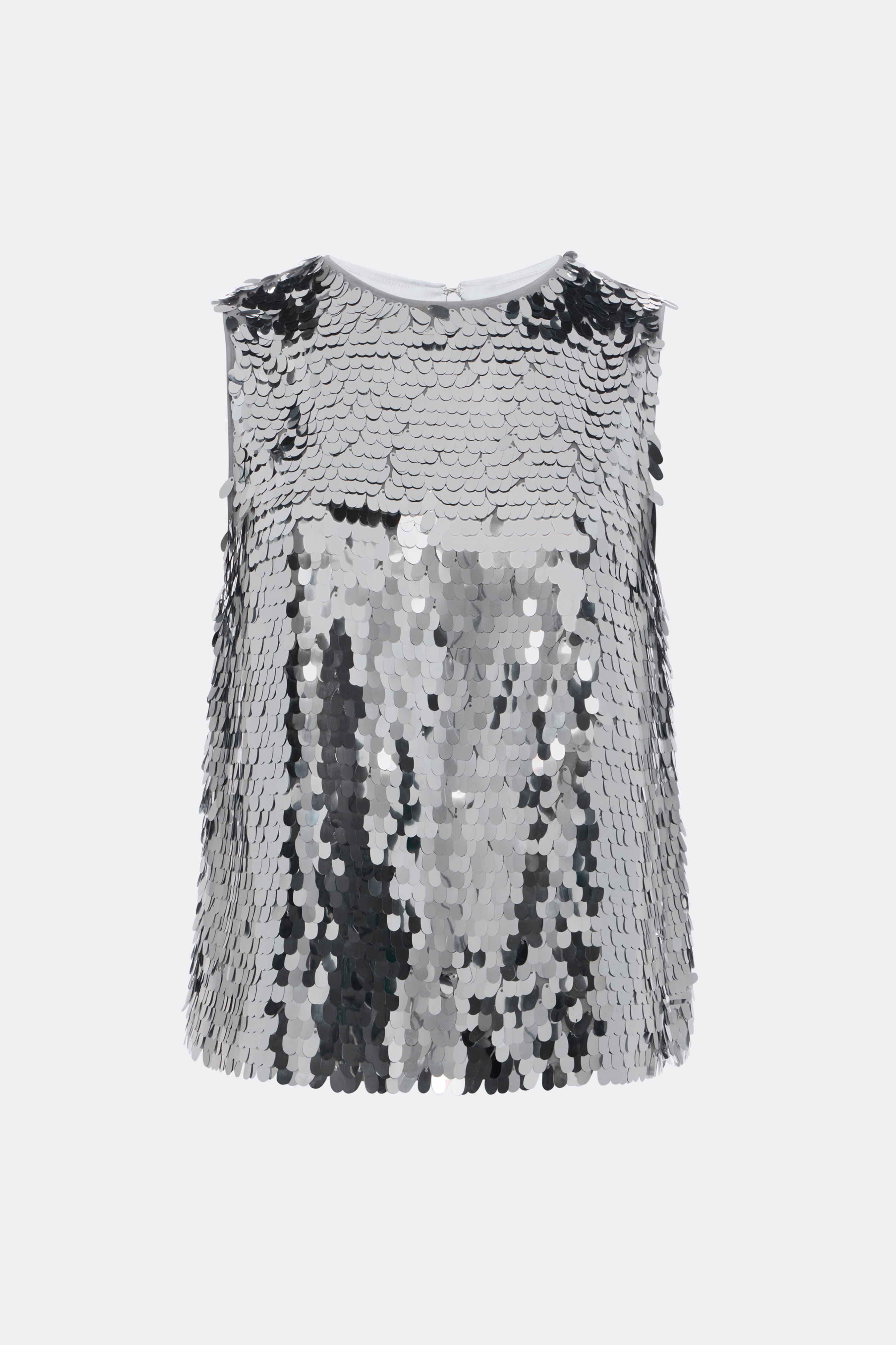 Shirley Sequin Top In Satelitte Silver