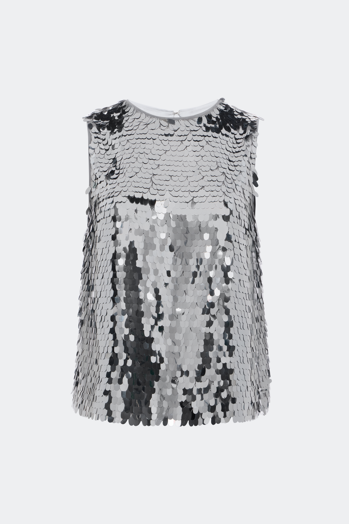 Shirley Sequin Top In Satelitte Silver