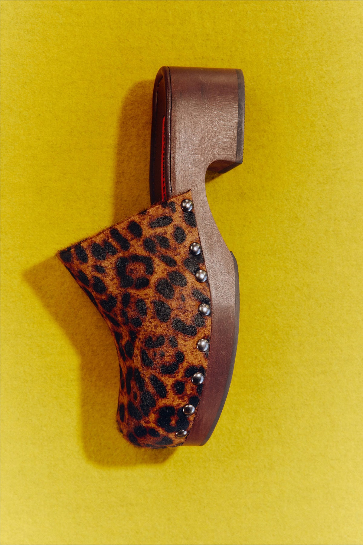 Rio Wood Clog In Choco Brown Leopard